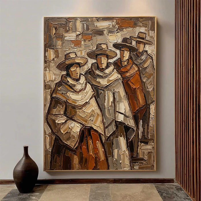 Textured Hat Ensemble | Earthy Hues