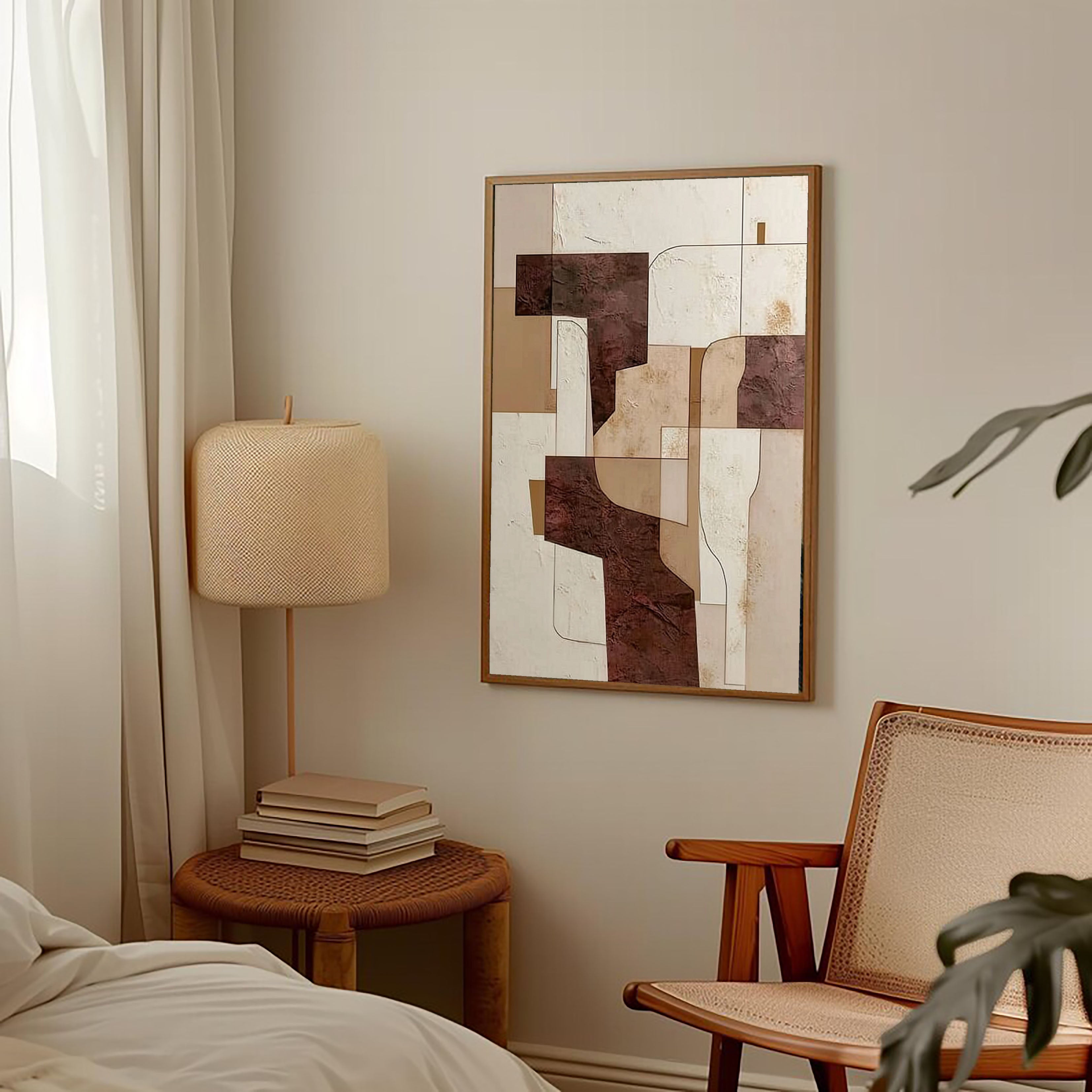 Abstract Geometric Layering | Earth Tones