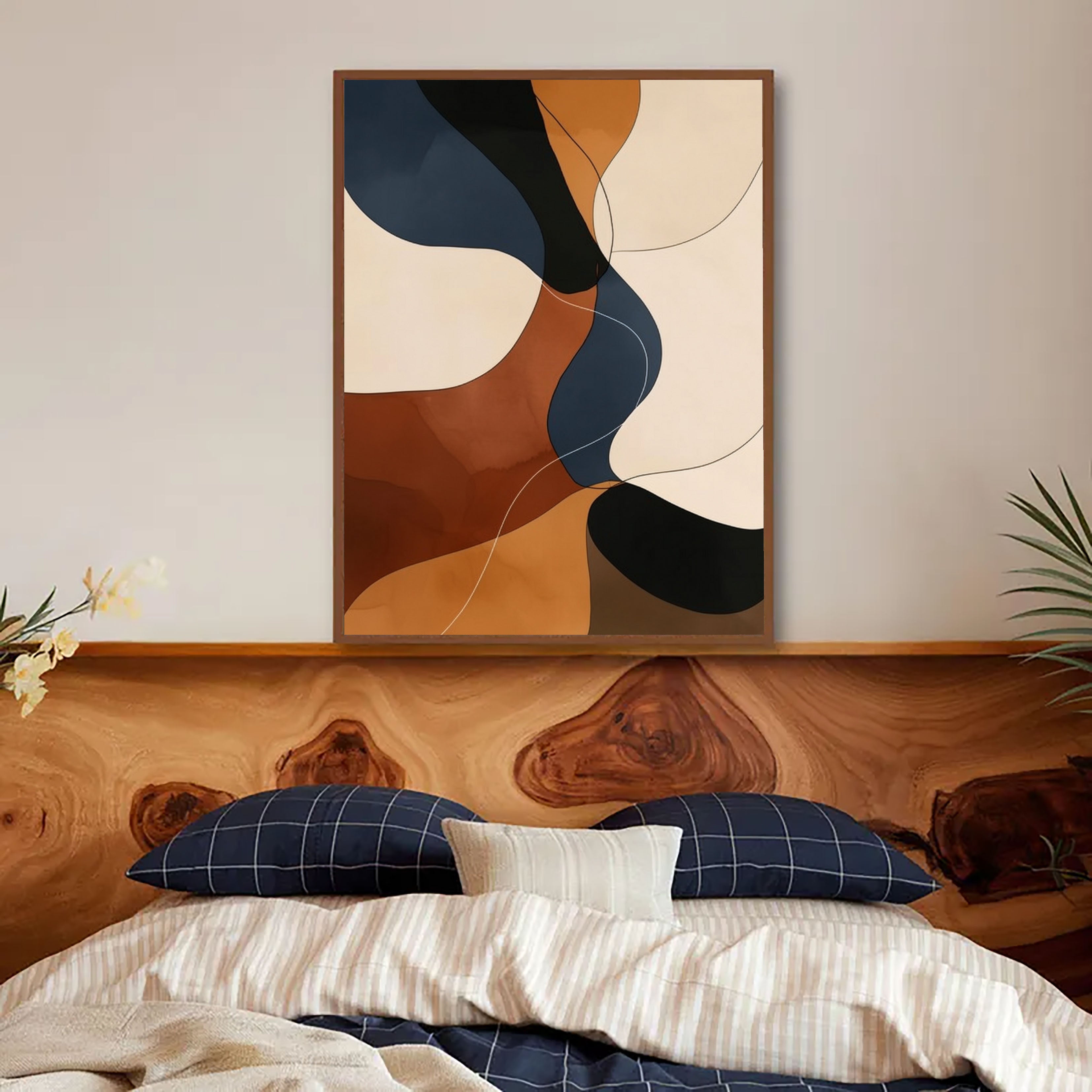 Textured Curved Opulence | Caramel Tones