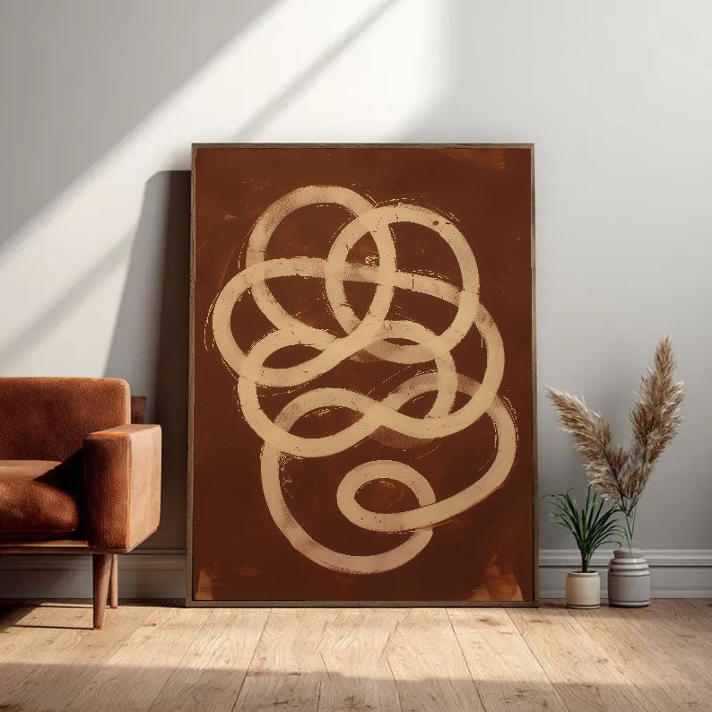 Abstract Knot Opulence | Beige Loop
