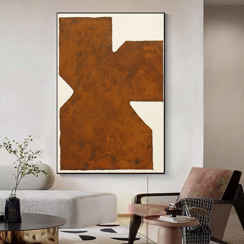 Geometric Rust Opulence | Brown Form