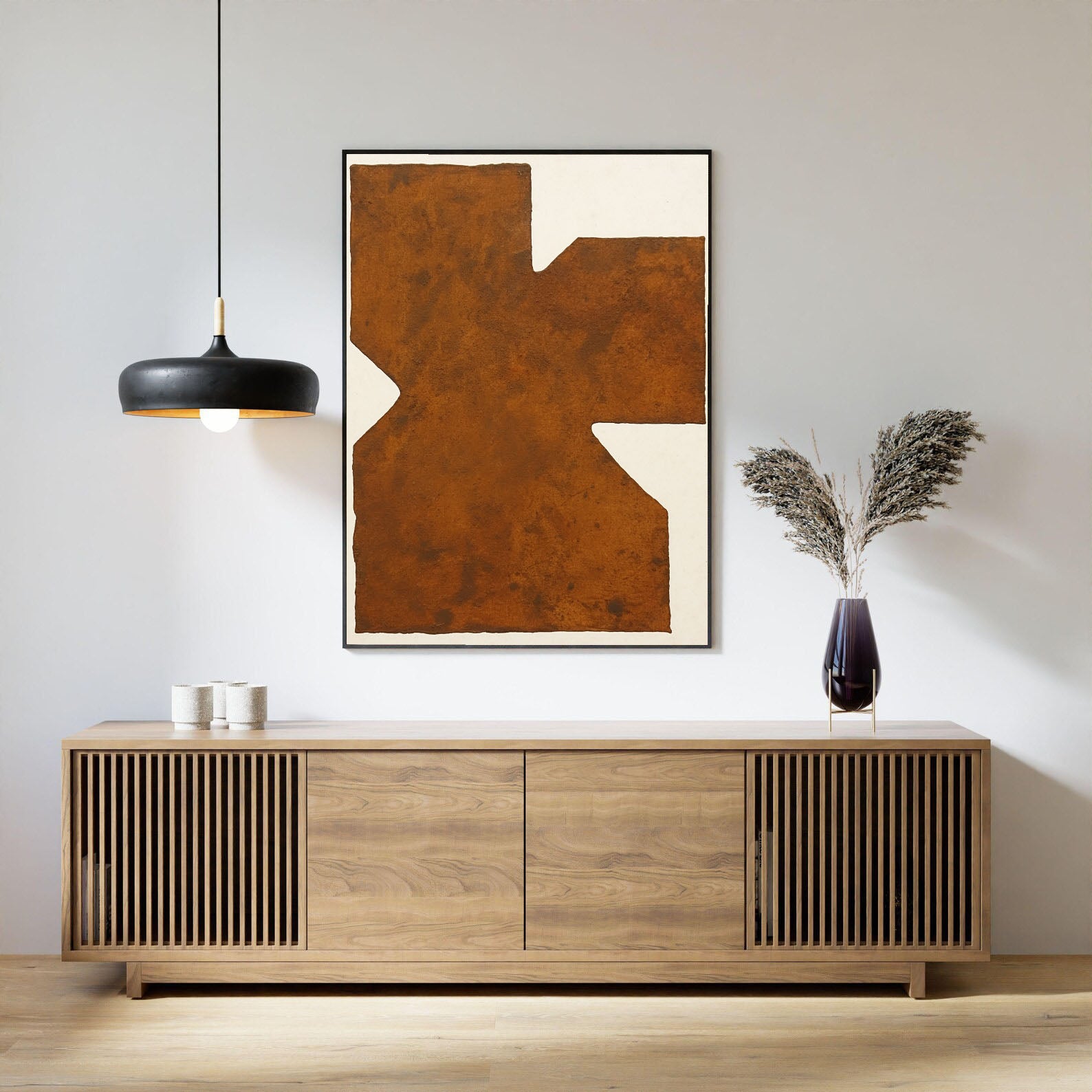Geometric Rust Opulence | Brown Form