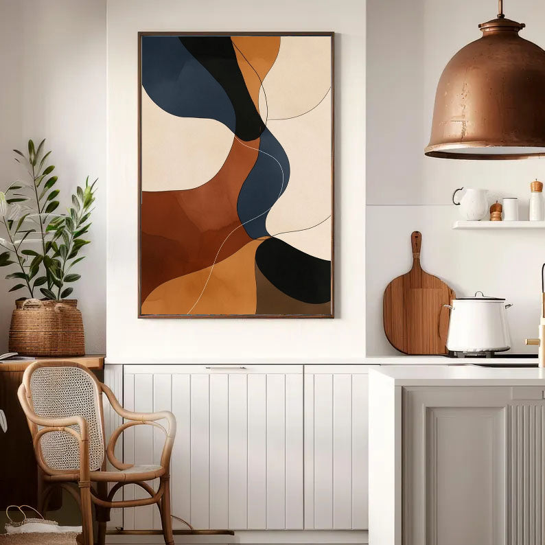 Textured Curved Opulence | Caramel Tones