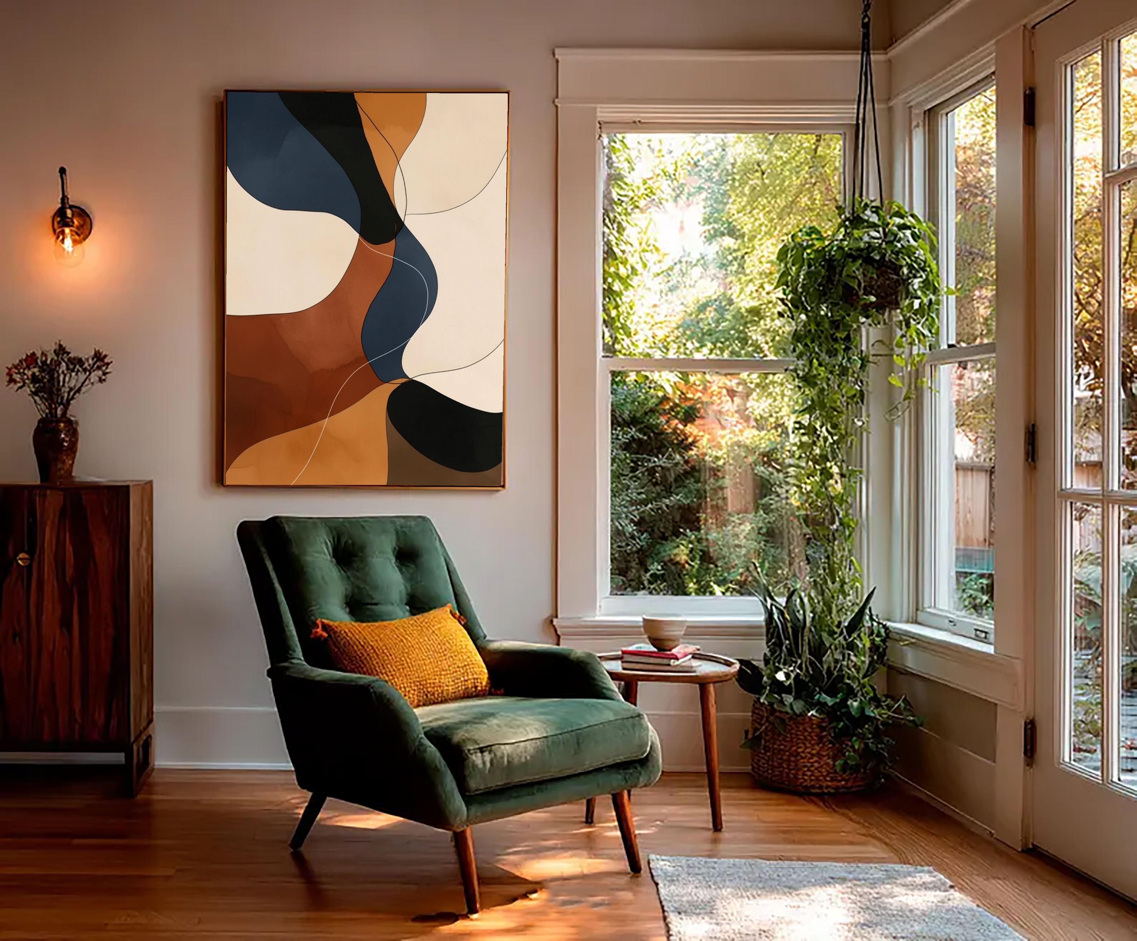 Textured Curved Opulence | Caramel Tones