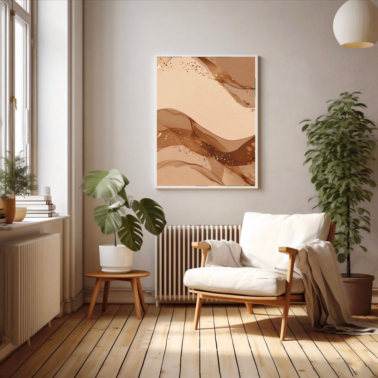 Fluid Bronze Opulence | Golden Flow