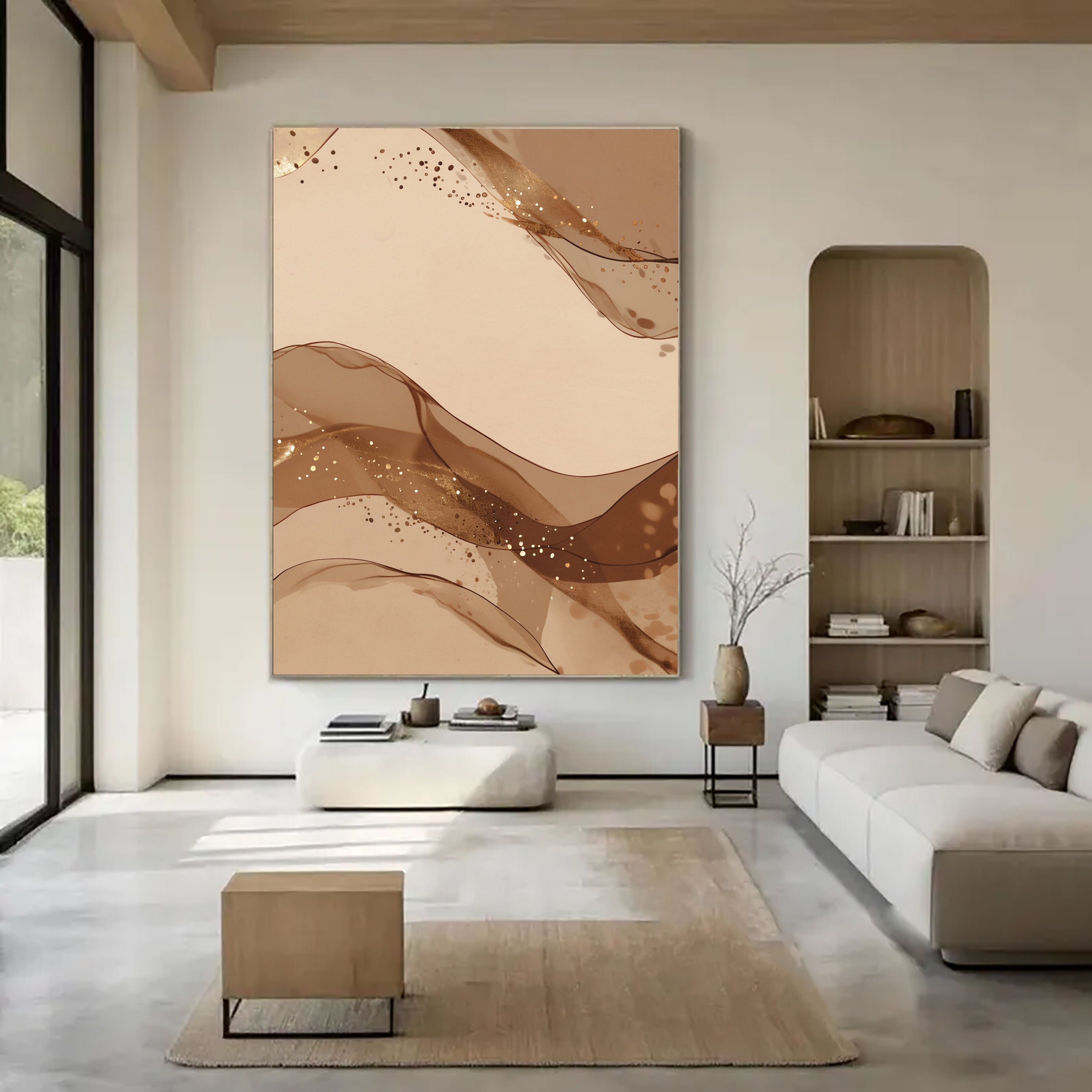 Fluid Bronze Opulence | Golden Flow