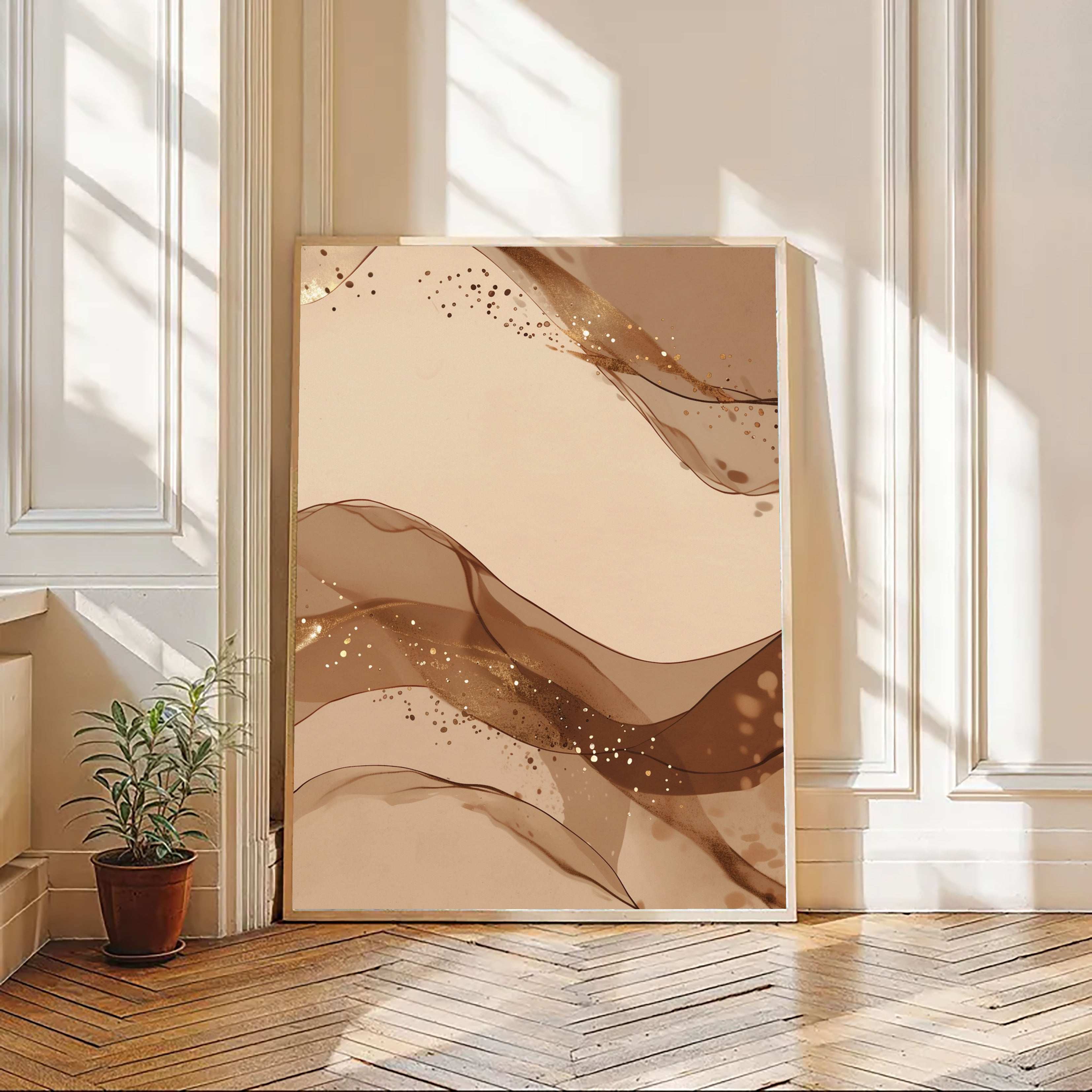 Fluid Bronze Opulence | Golden Flow