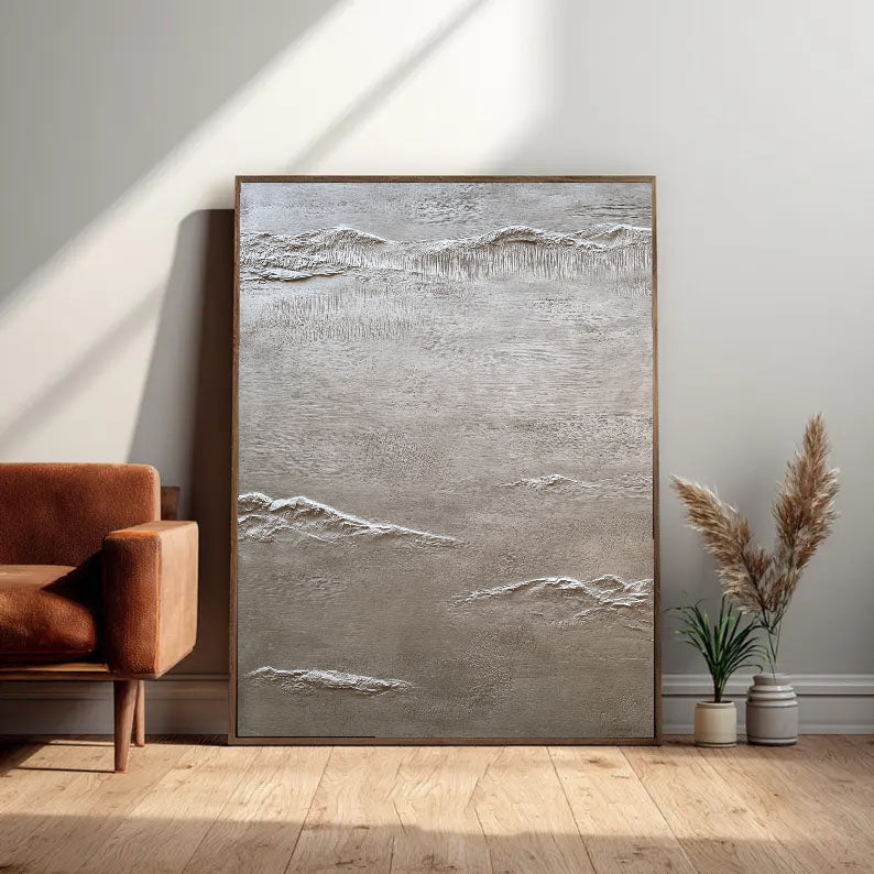 Textured Earthy Terrain | Beige Grey