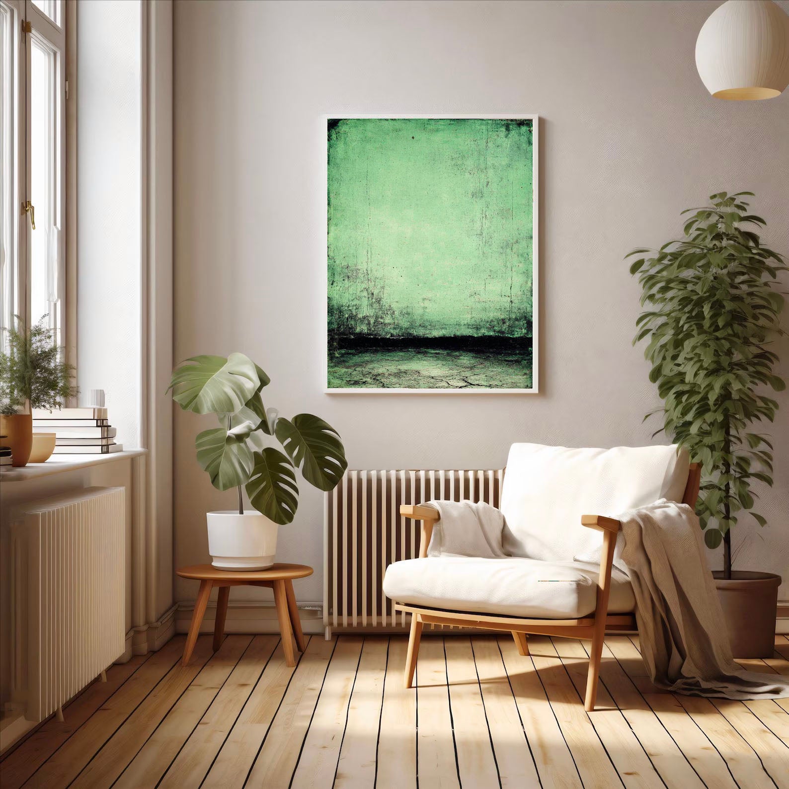 Textured Vintage Sage | Muted Black