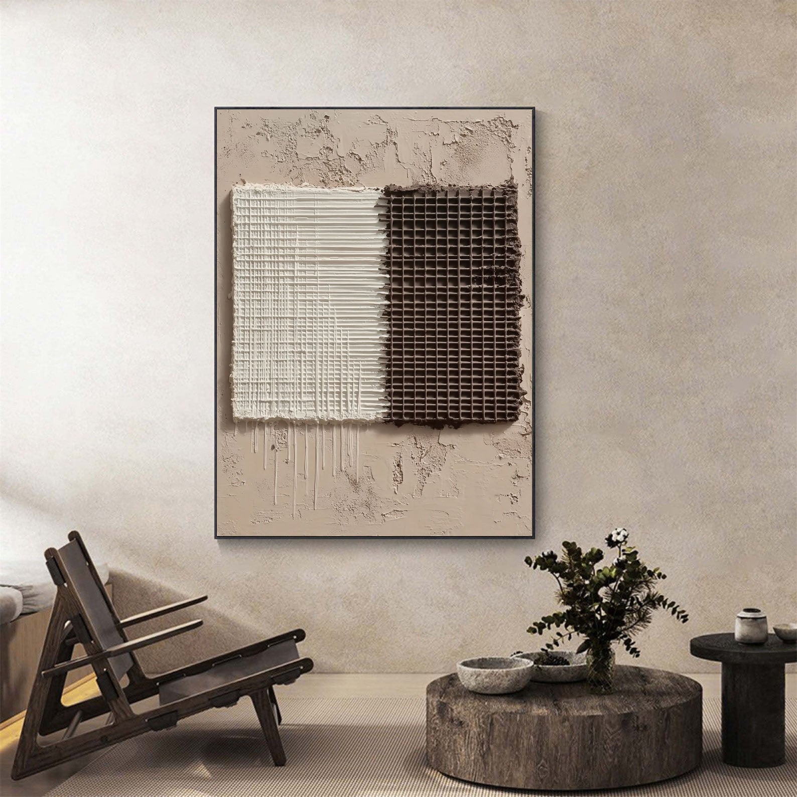 Textured Grid Opulence | Dual Tones