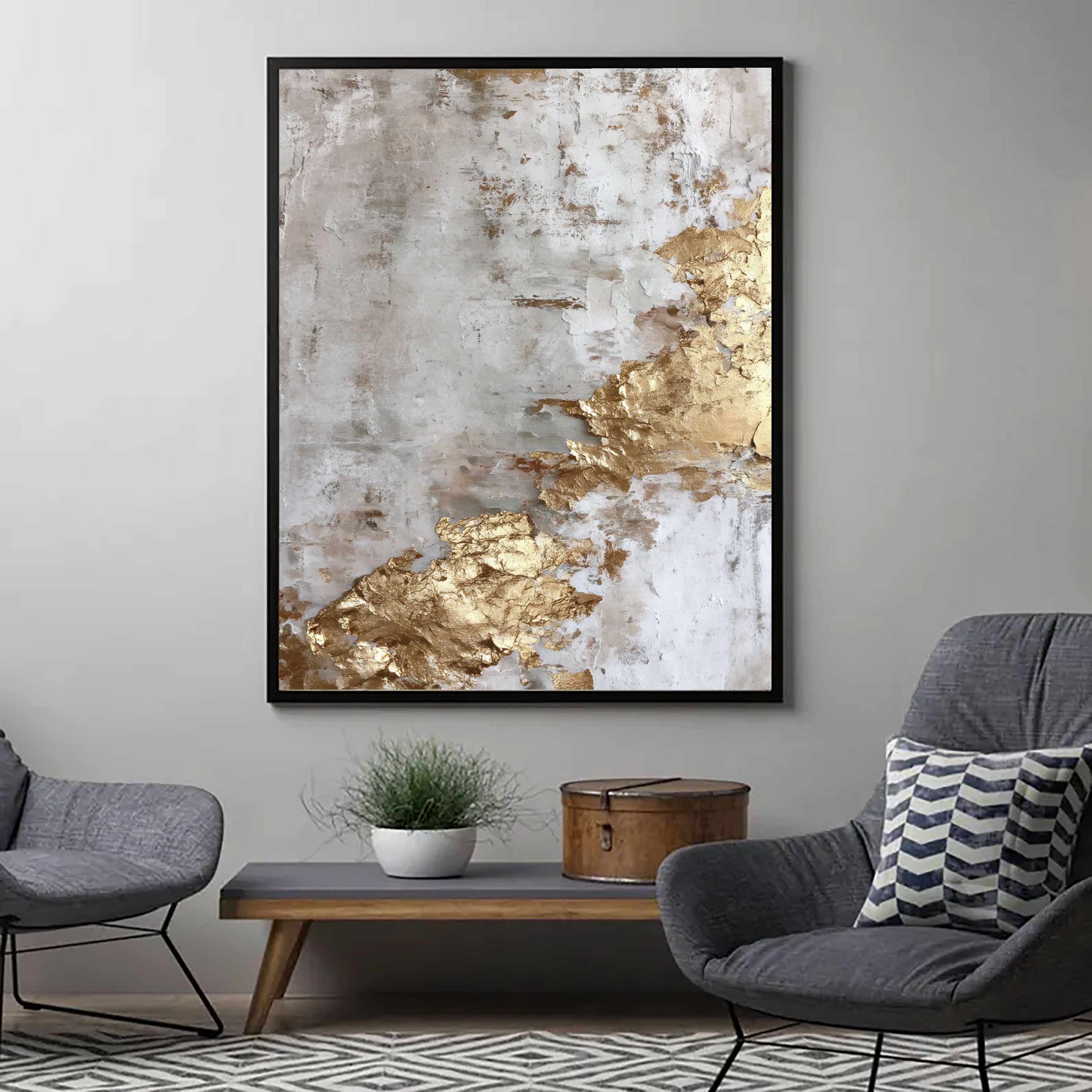 Textured Gilded Opulence | Neutral Gleam