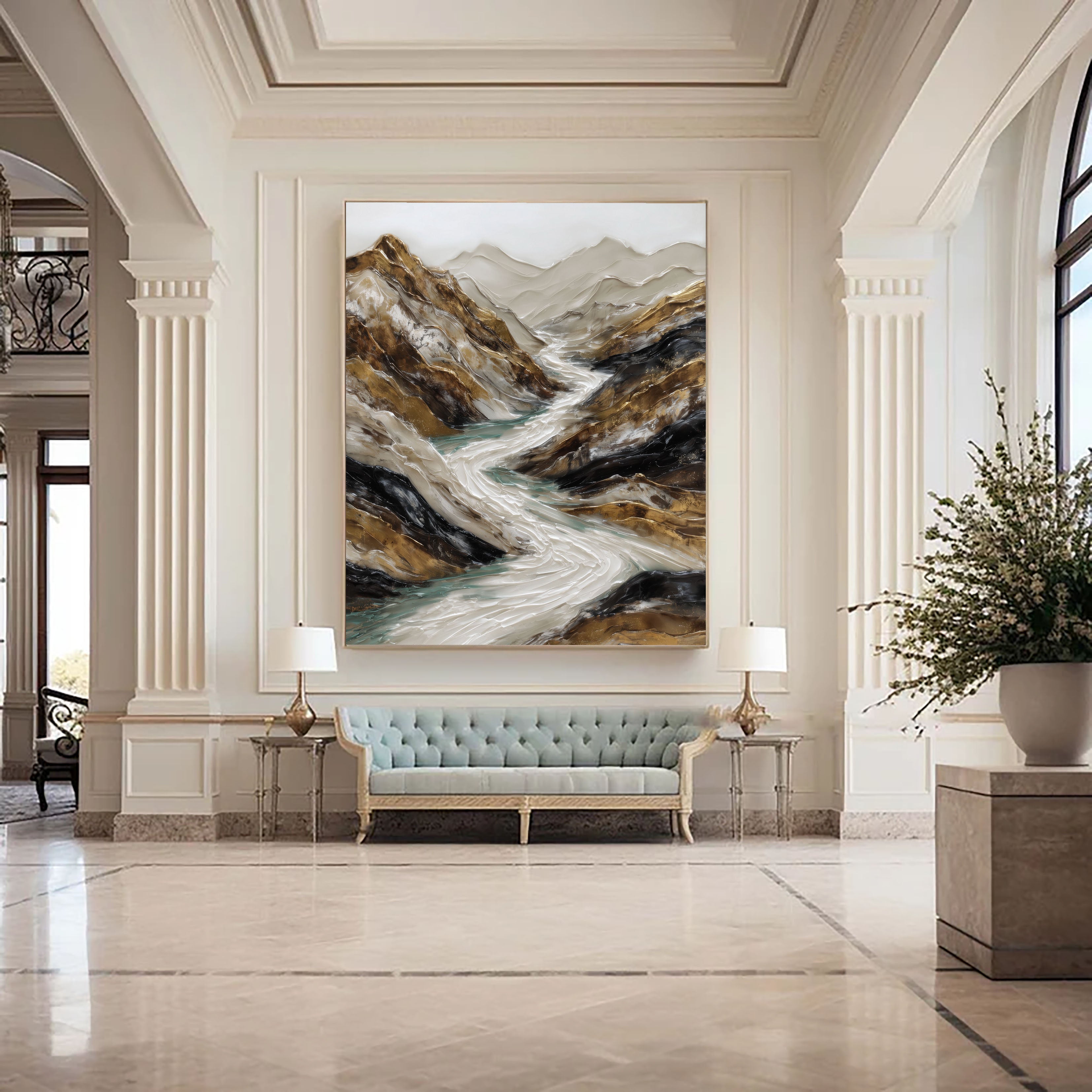 Textured Mountain Opulence | Golden River