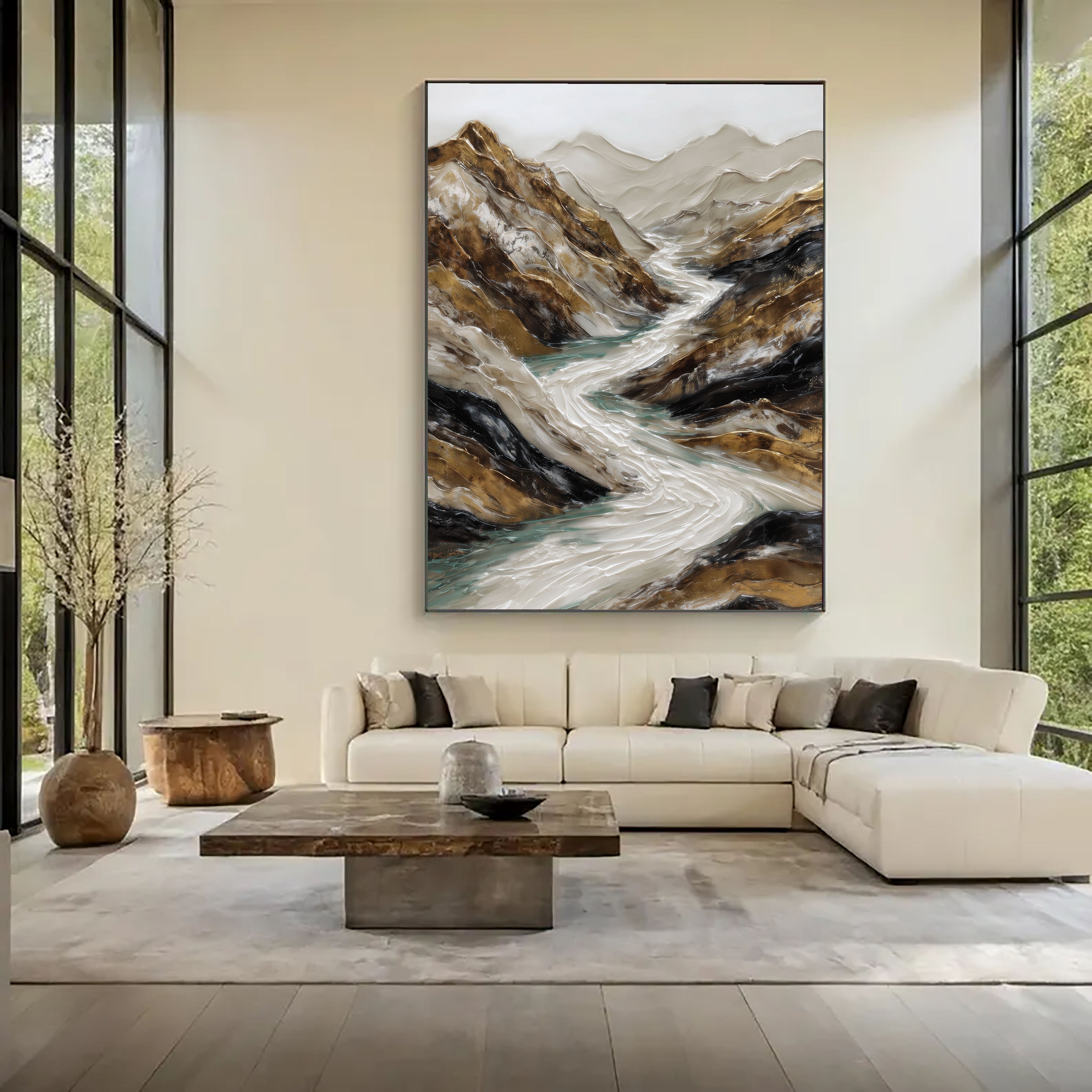 Textured Mountain Opulence | Golden River