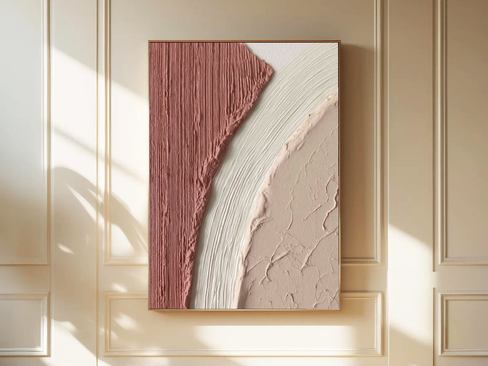 Textured Blush Harmony | Creamy Tones