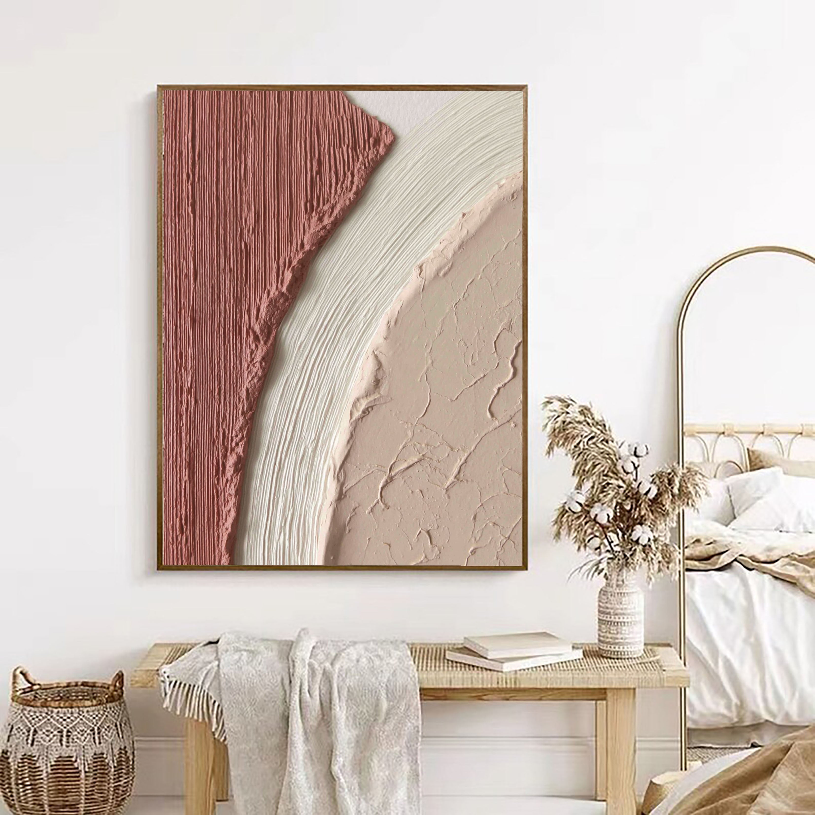 Textured Blush Harmony | Creamy Tones