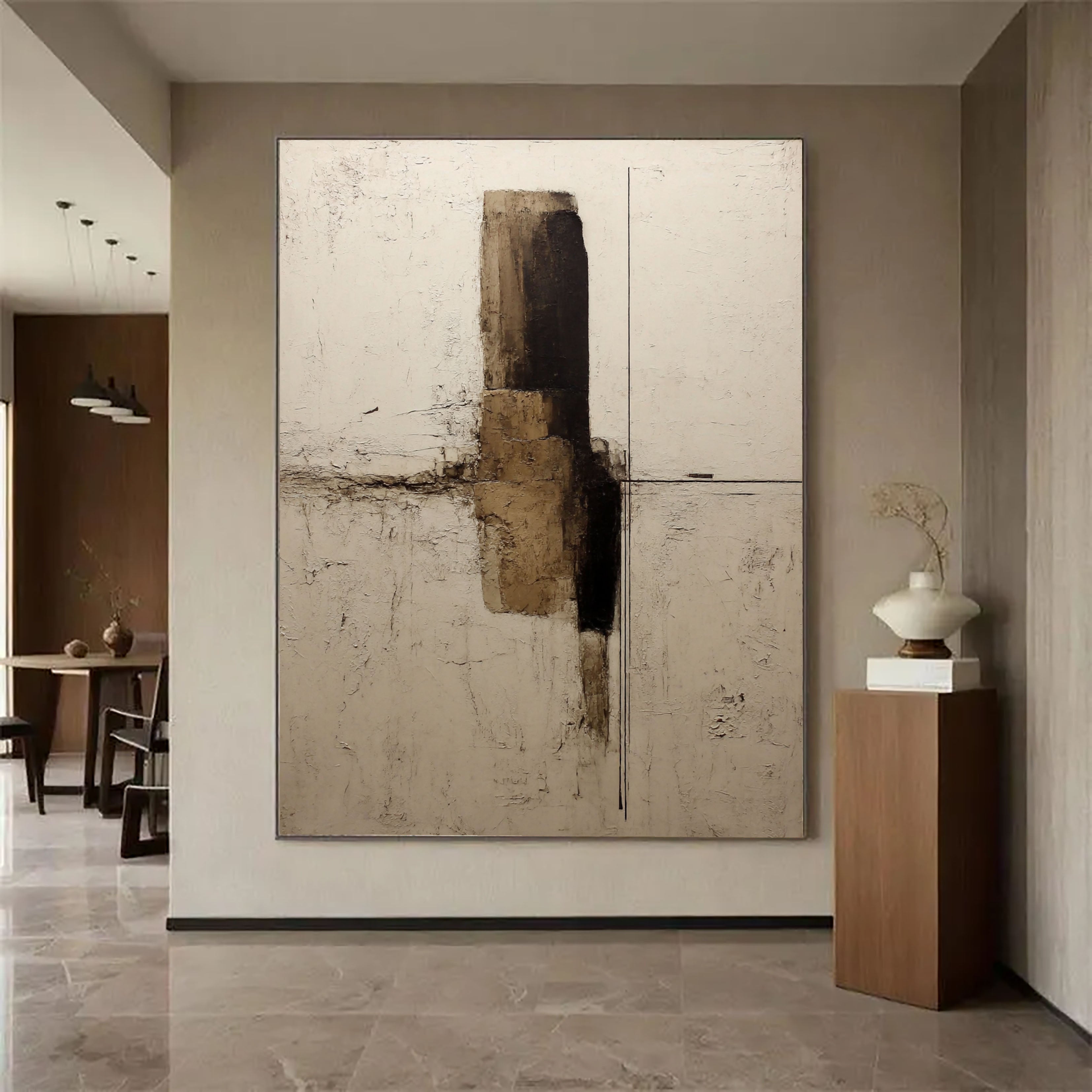 Textured Abstract Structure | Earthy Hues