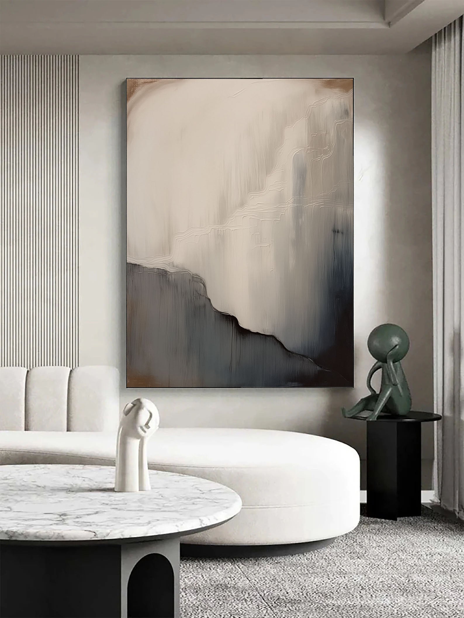 Textured Misty Bluffs | Ash Ivory
