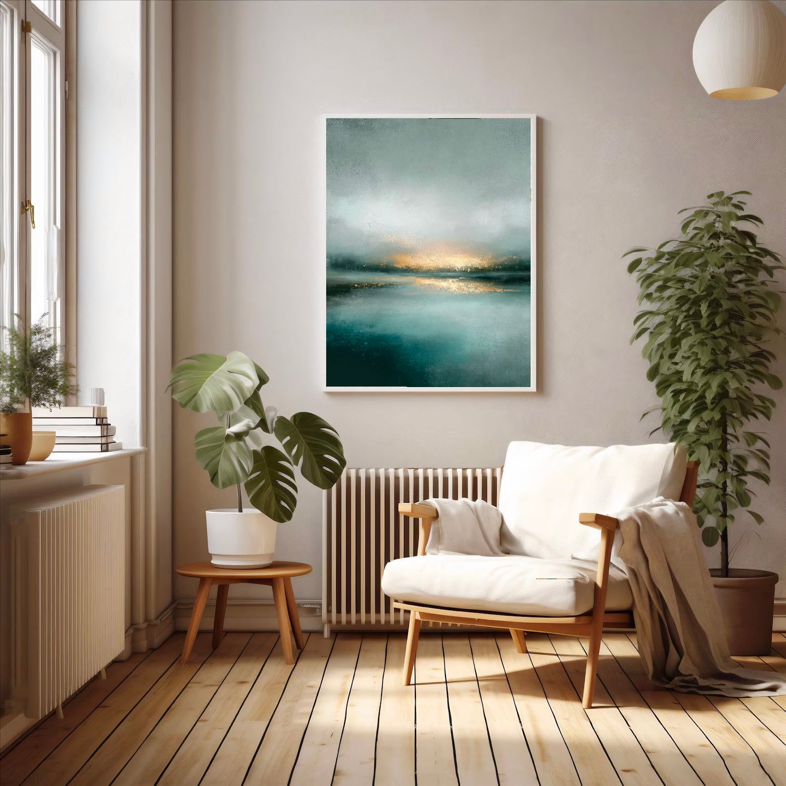 Textured Misty Waters | Gilded Glow