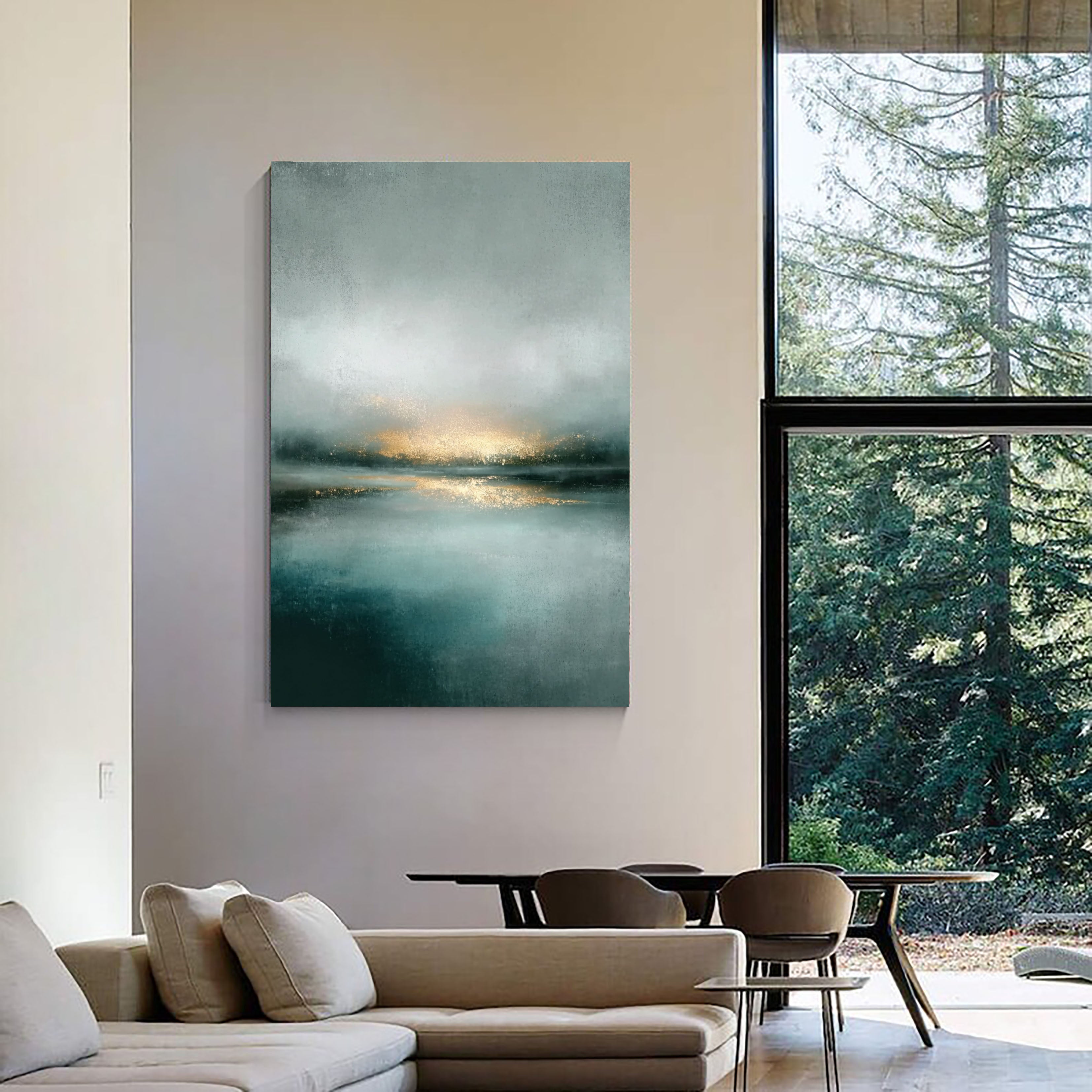 Textured Misty Waters | Gilded Glow