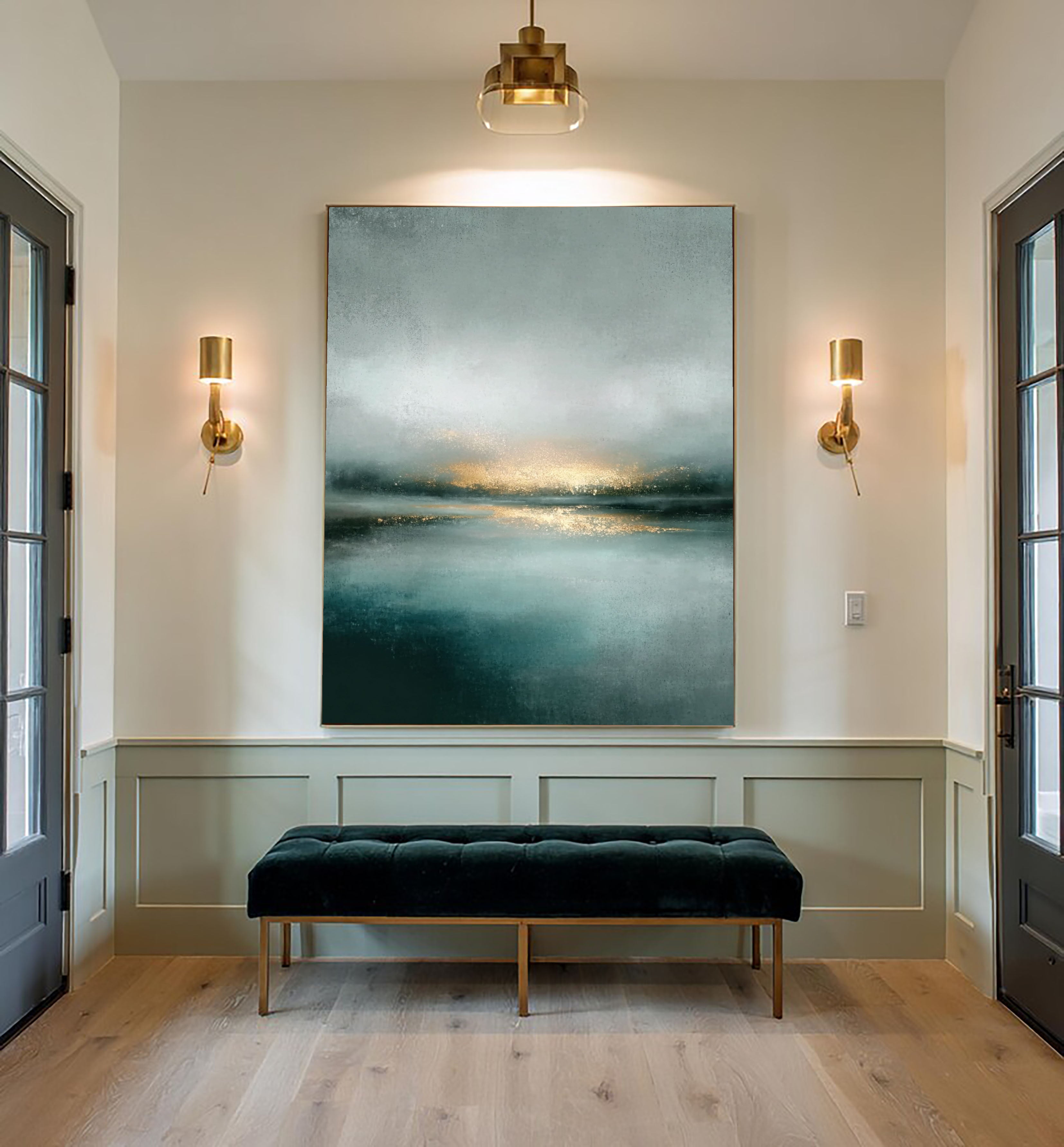 Textured Misty Waters | Gilded Glow