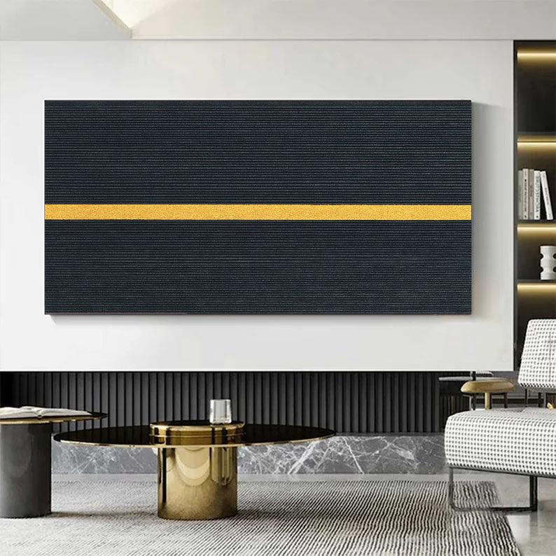 Textured Striped Minimalism | Gilded Stripe