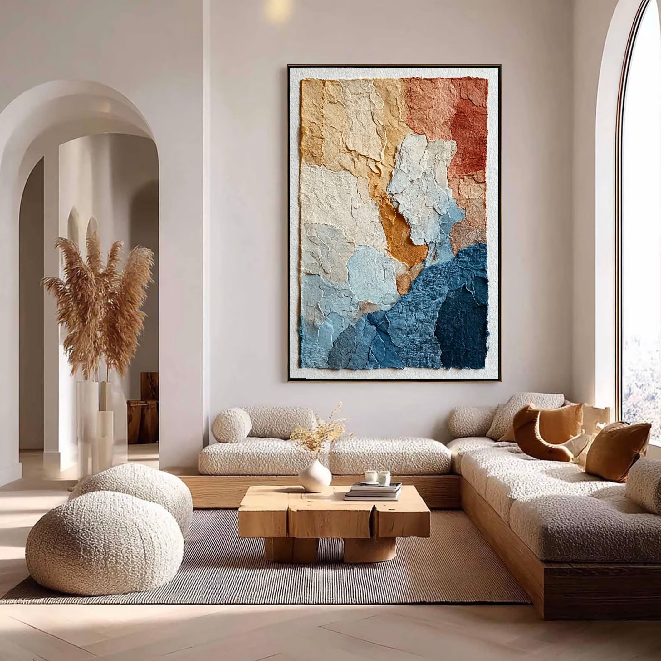 Textured Abstract Layers | Earthy Hues