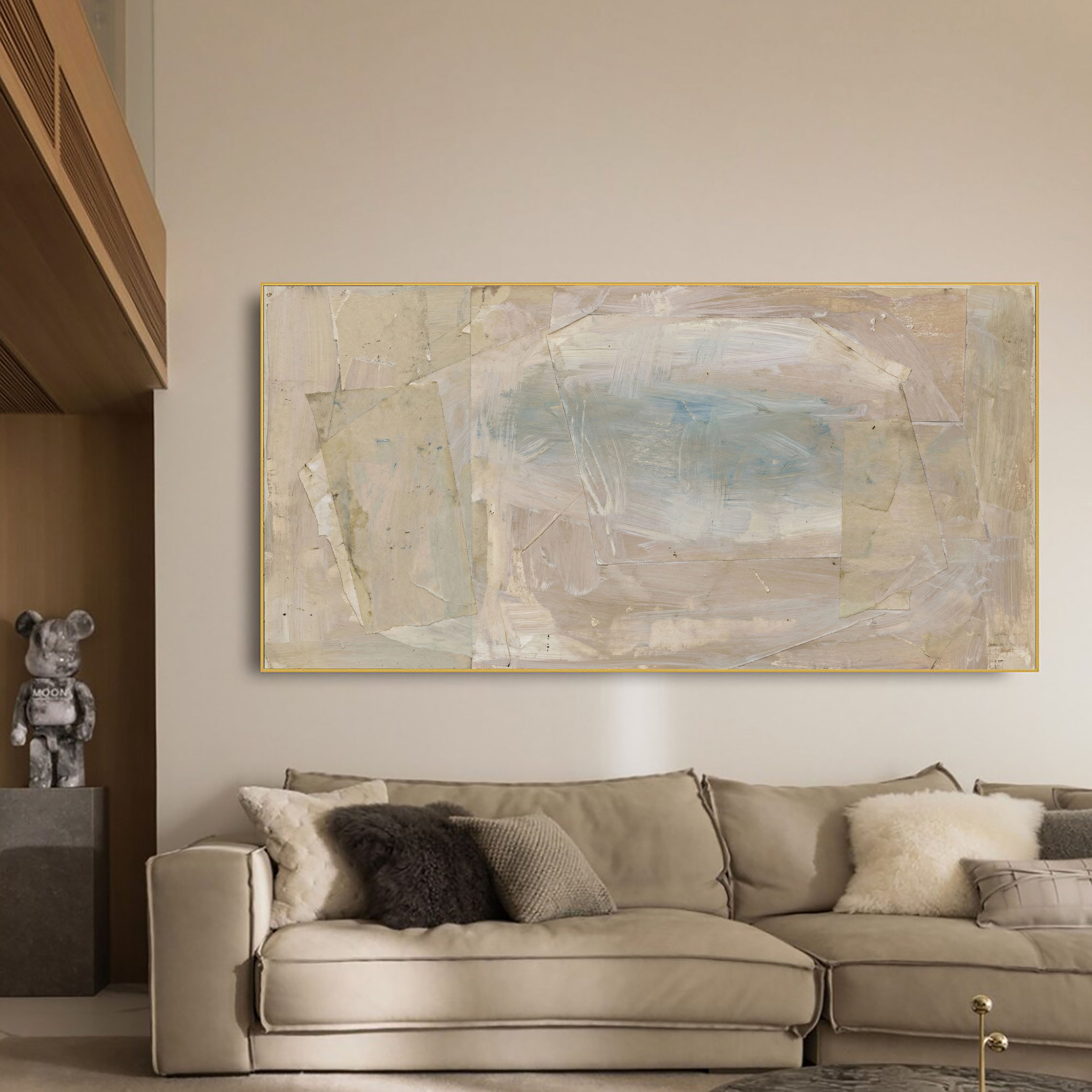 Layered Neutral Serenity | Soft Blue Hues