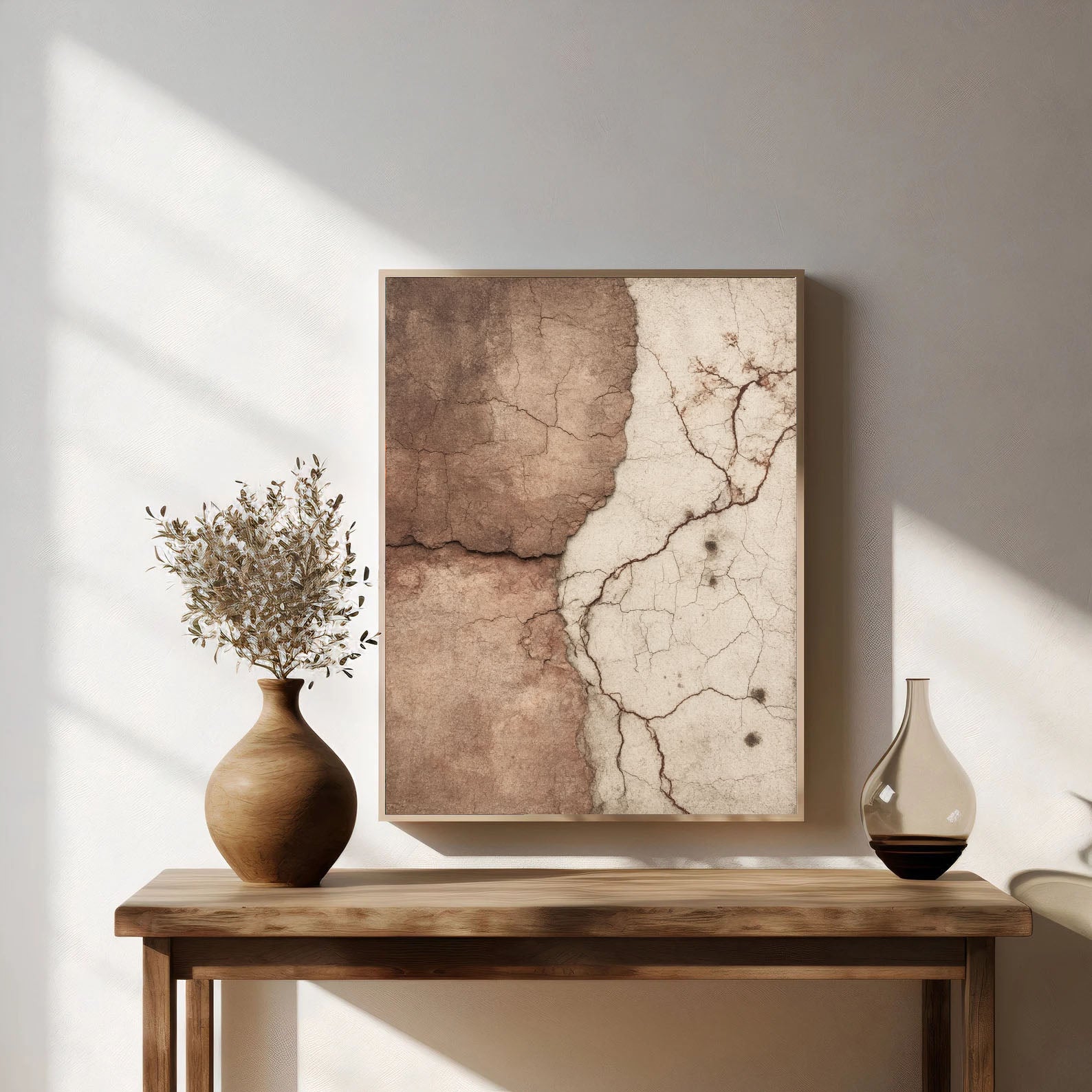 Textured Crackle Sophistication | Earthy Tones