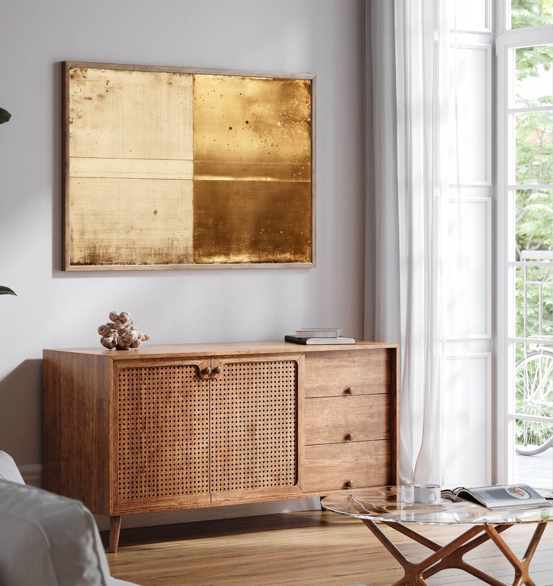 Textured Vintage Split | Gilded Beige