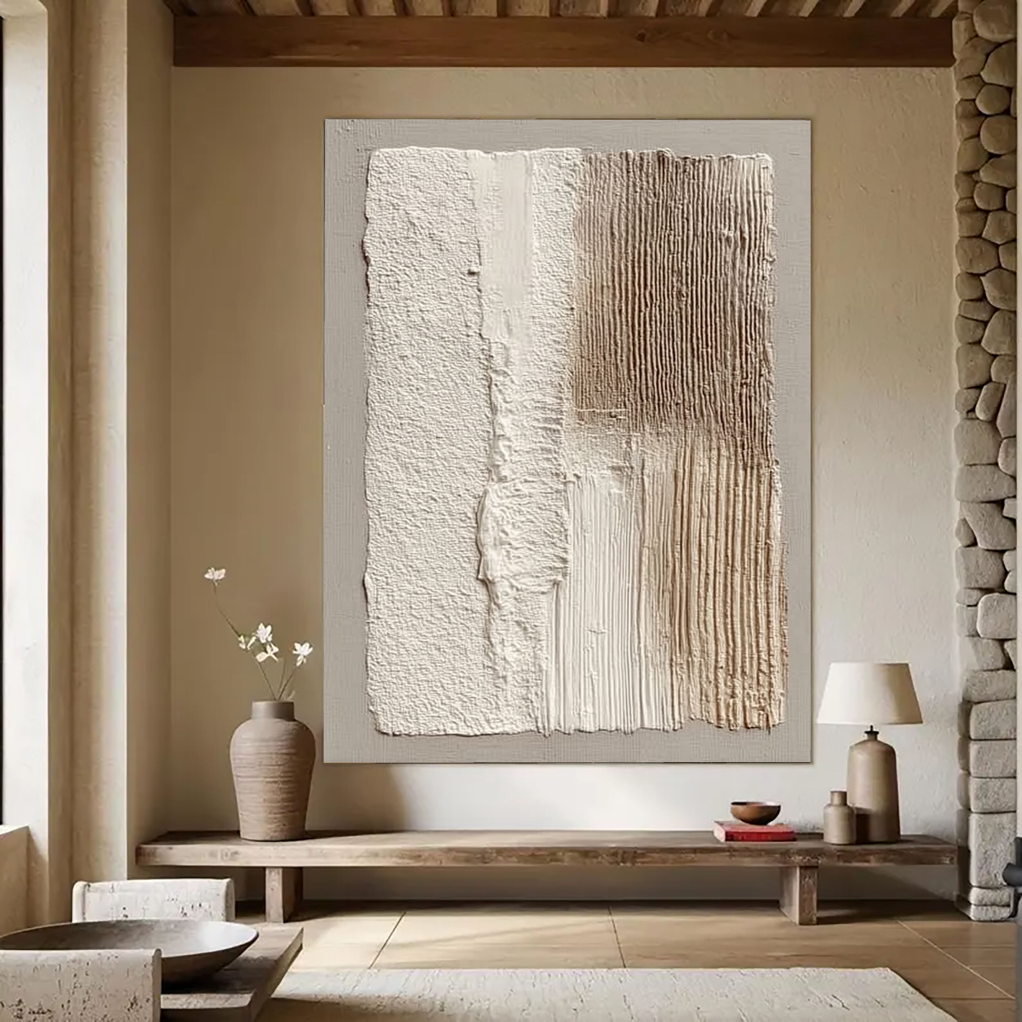 Minimalistische taktile Oberfläche | Neutrale Kunst