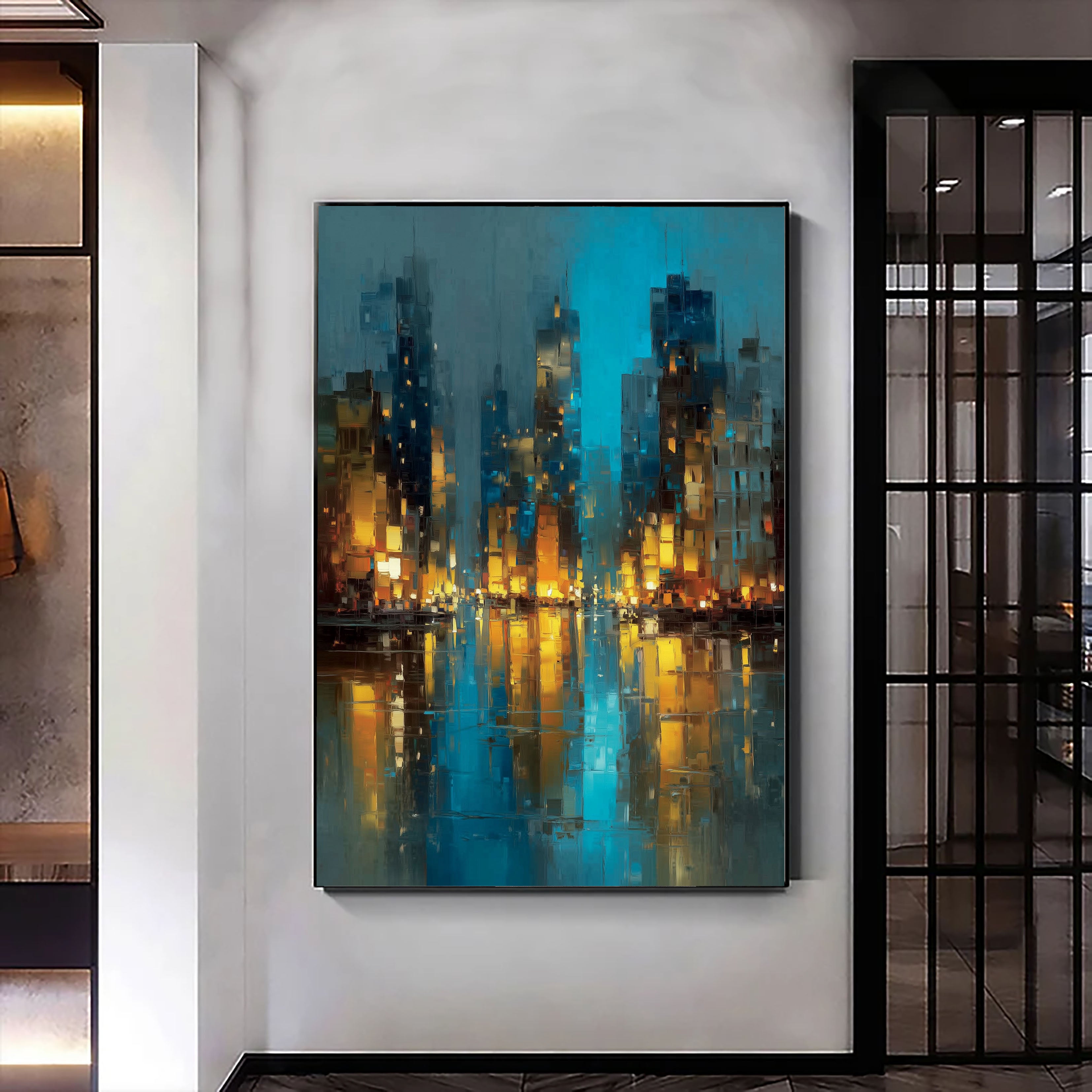 Textured Urban Opulence | Night Reflection
