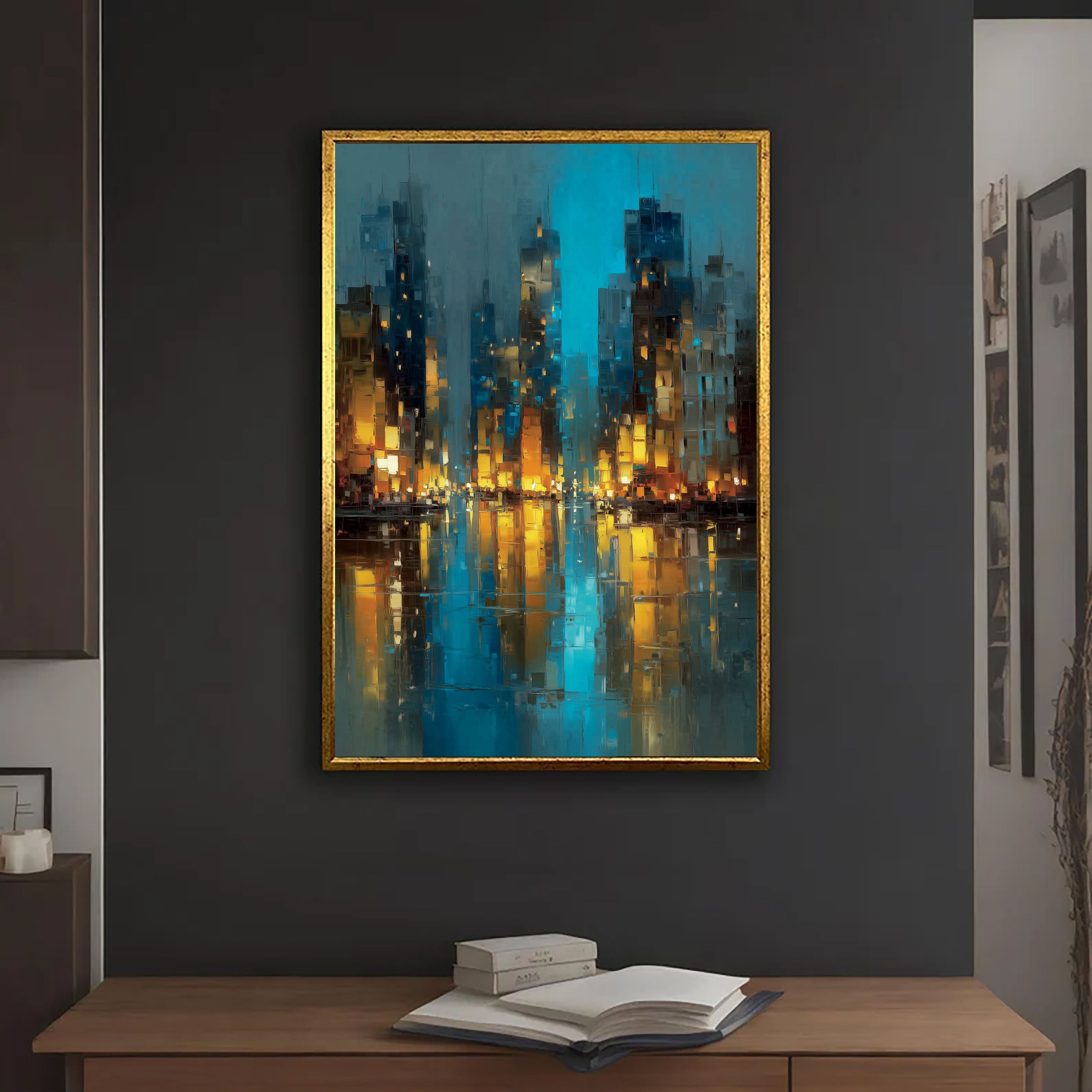 Textured Urban Opulence | Night Reflection