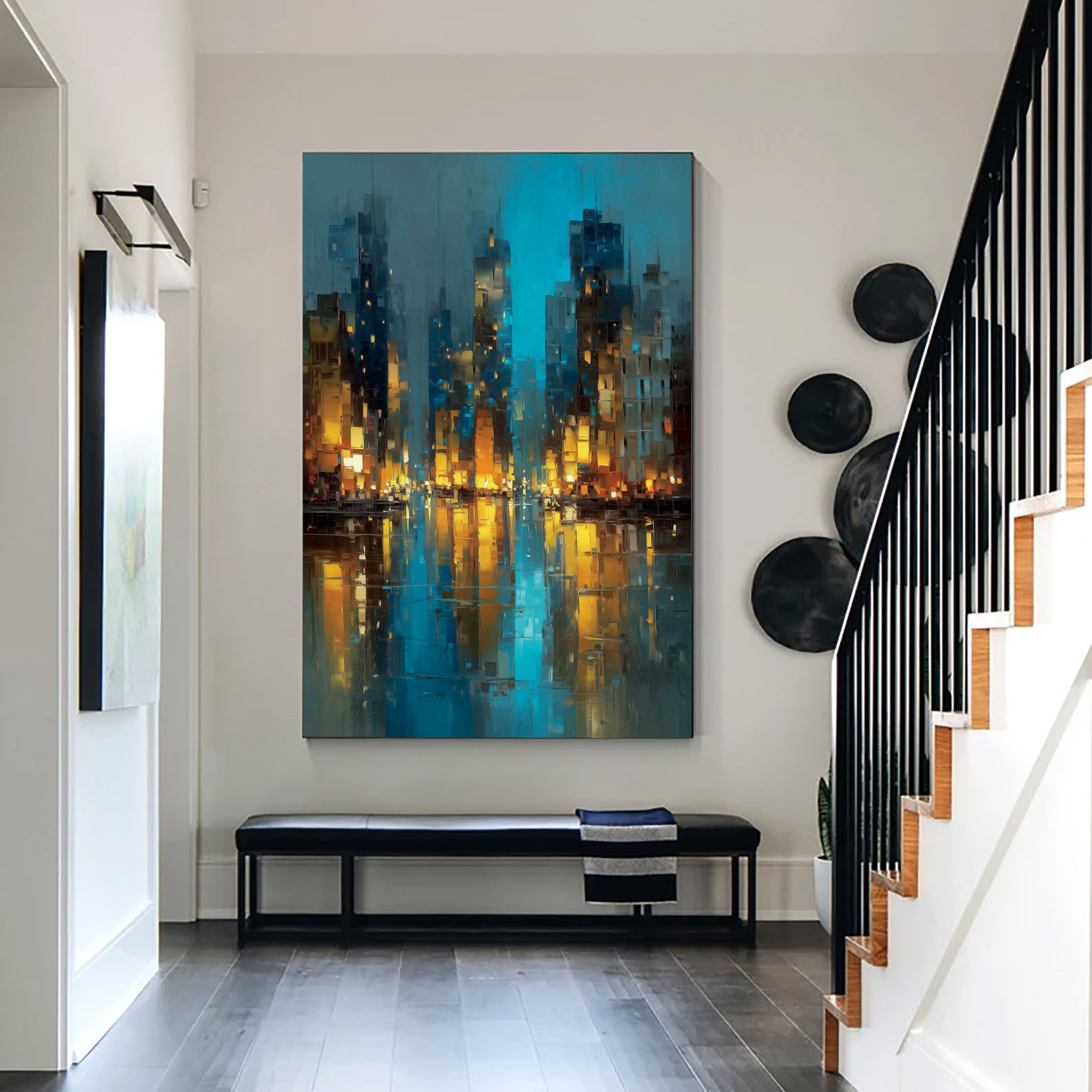 Textured Urban Opulence | Night Reflection