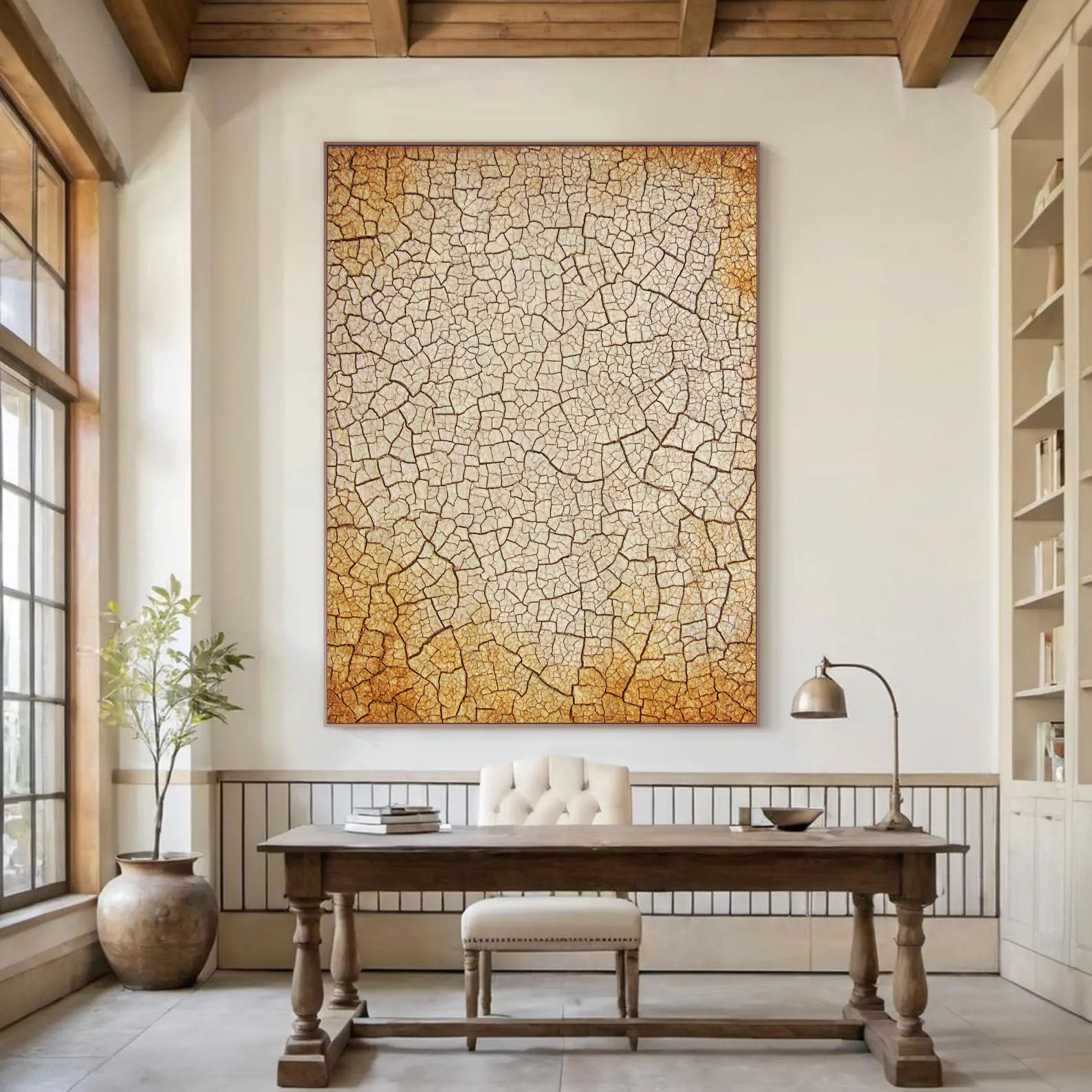 Textured Crackle Opulence | Erdtöne