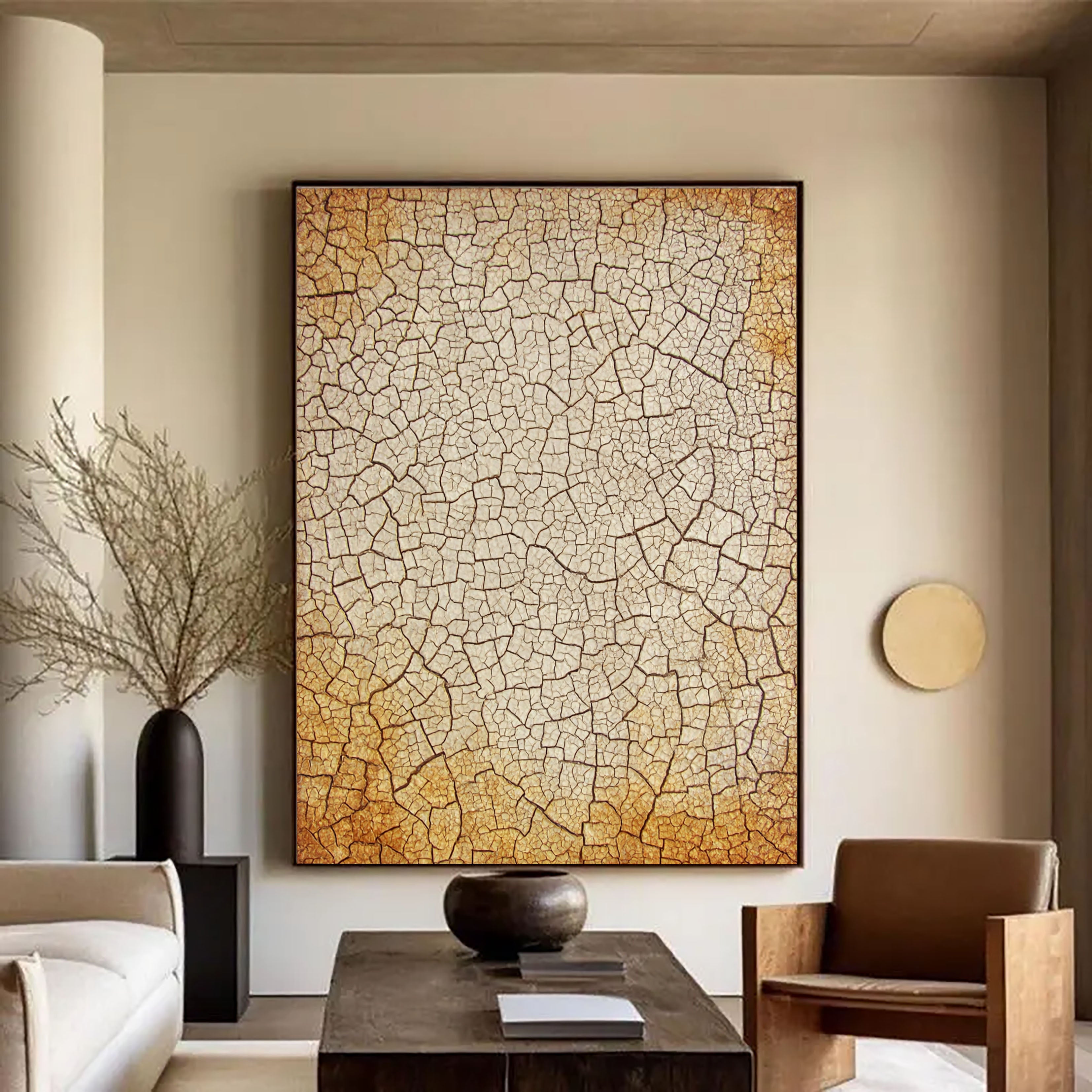Textured Crackle Opulence | Erdtöne