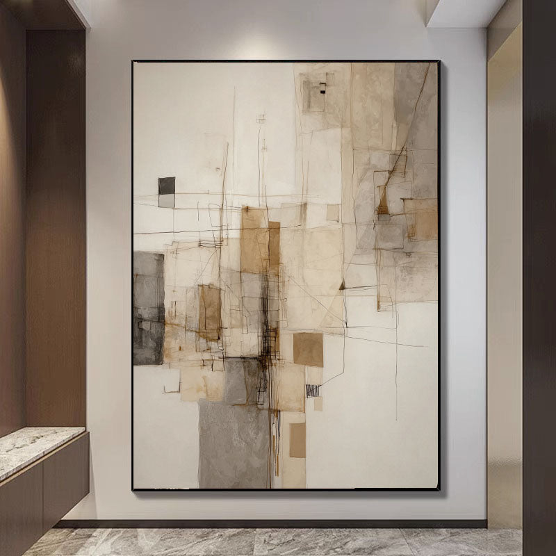 Minimalist Geometric Lines | Beige Tones