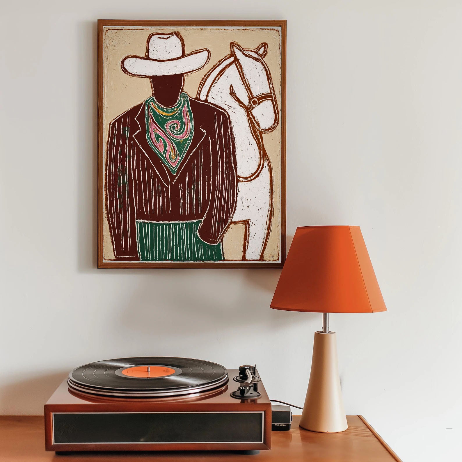 Textured Western Opulence | Cowboy Horse