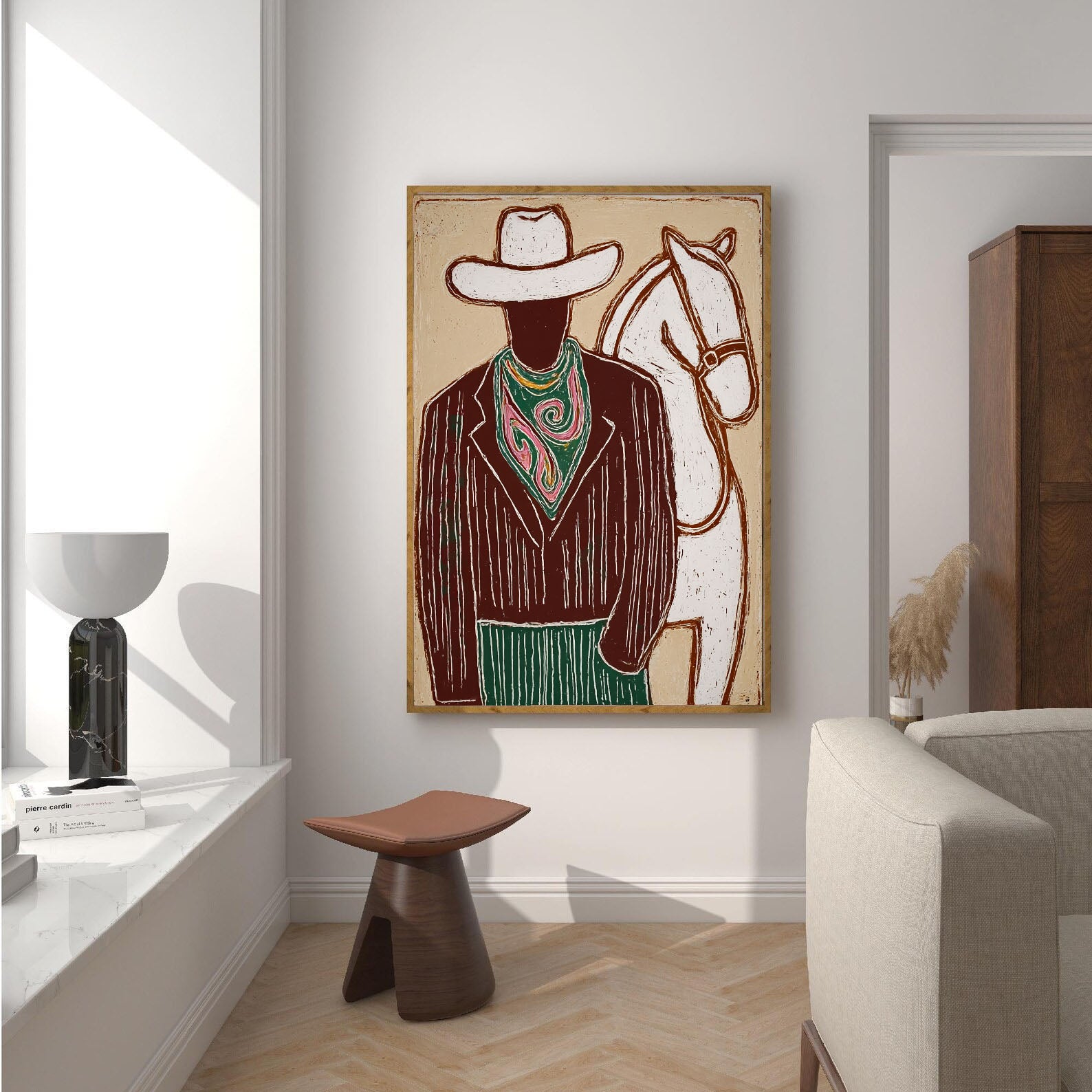 Textured Western Opulence | Cowboy Horse