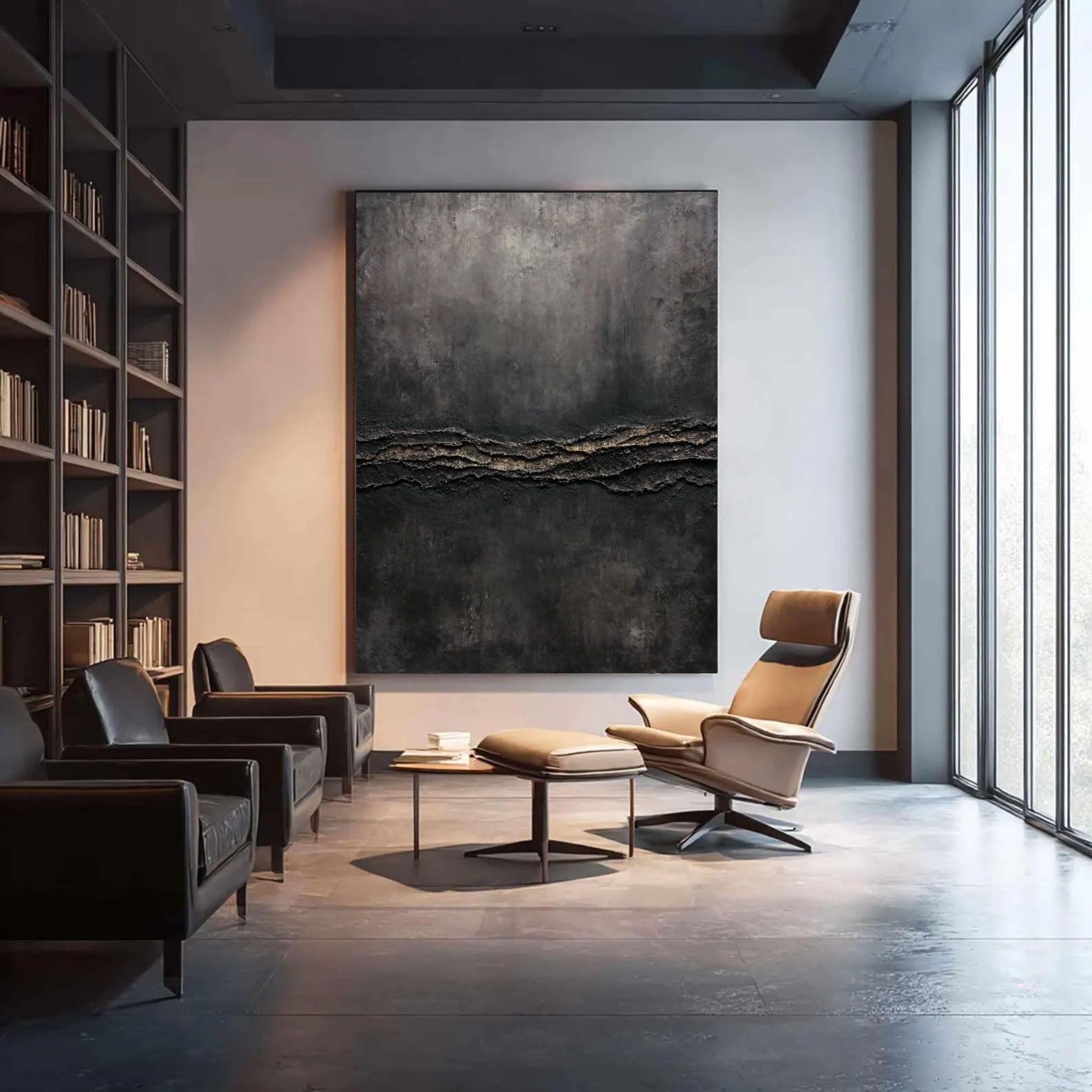 Textured Luxe Opulence | Black Gold