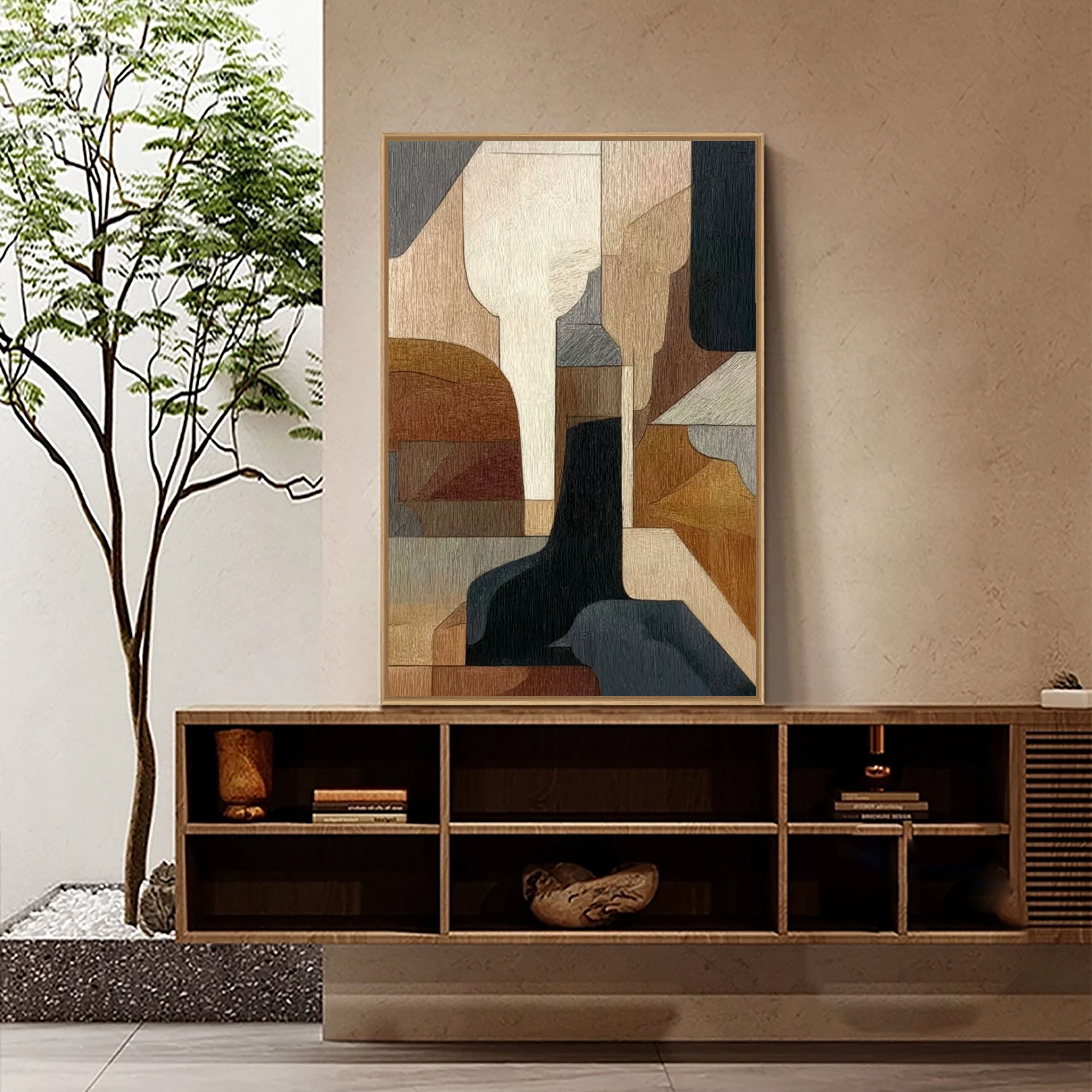 Earthy Tones Abstract | Geometric Forms