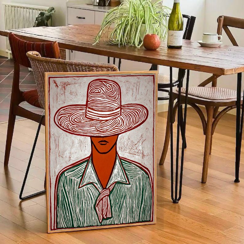 Textured Folk Opulence | Hat Attire