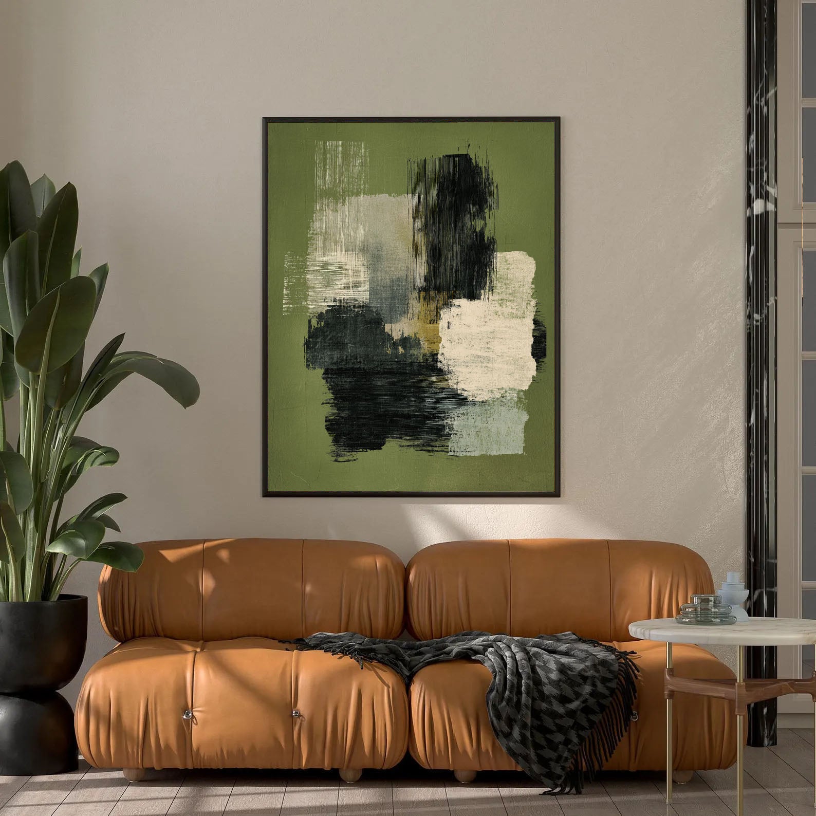 Textured Abstract Opulence | Green Blend