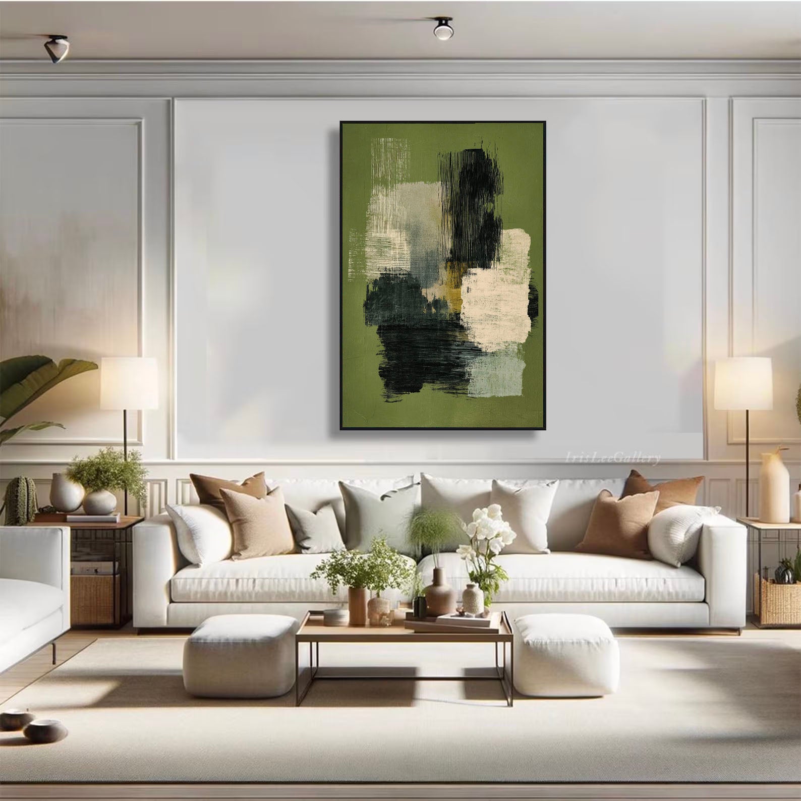 Textured Abstract Opulence | Green Blend