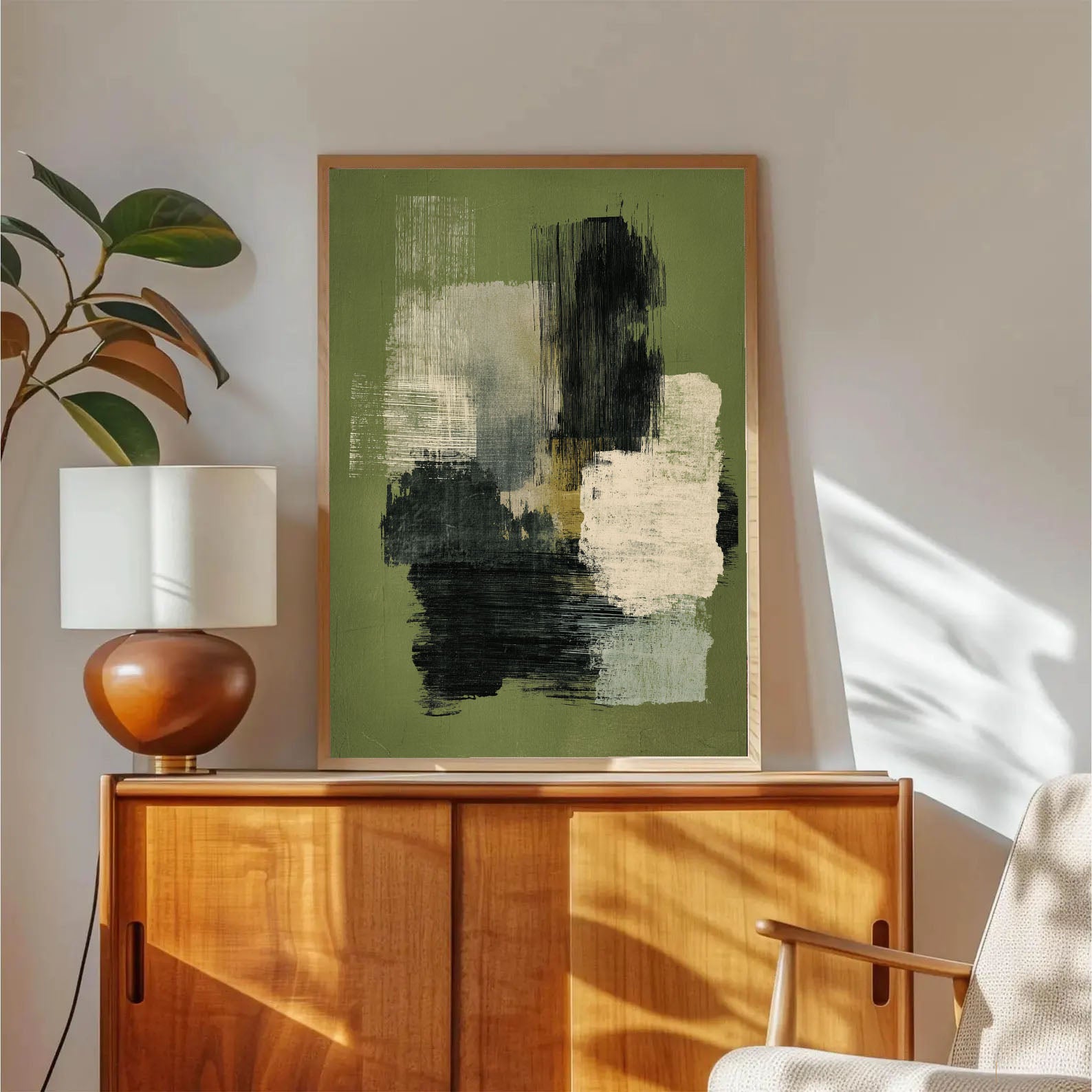 Textured Abstract Opulence | Green Blend