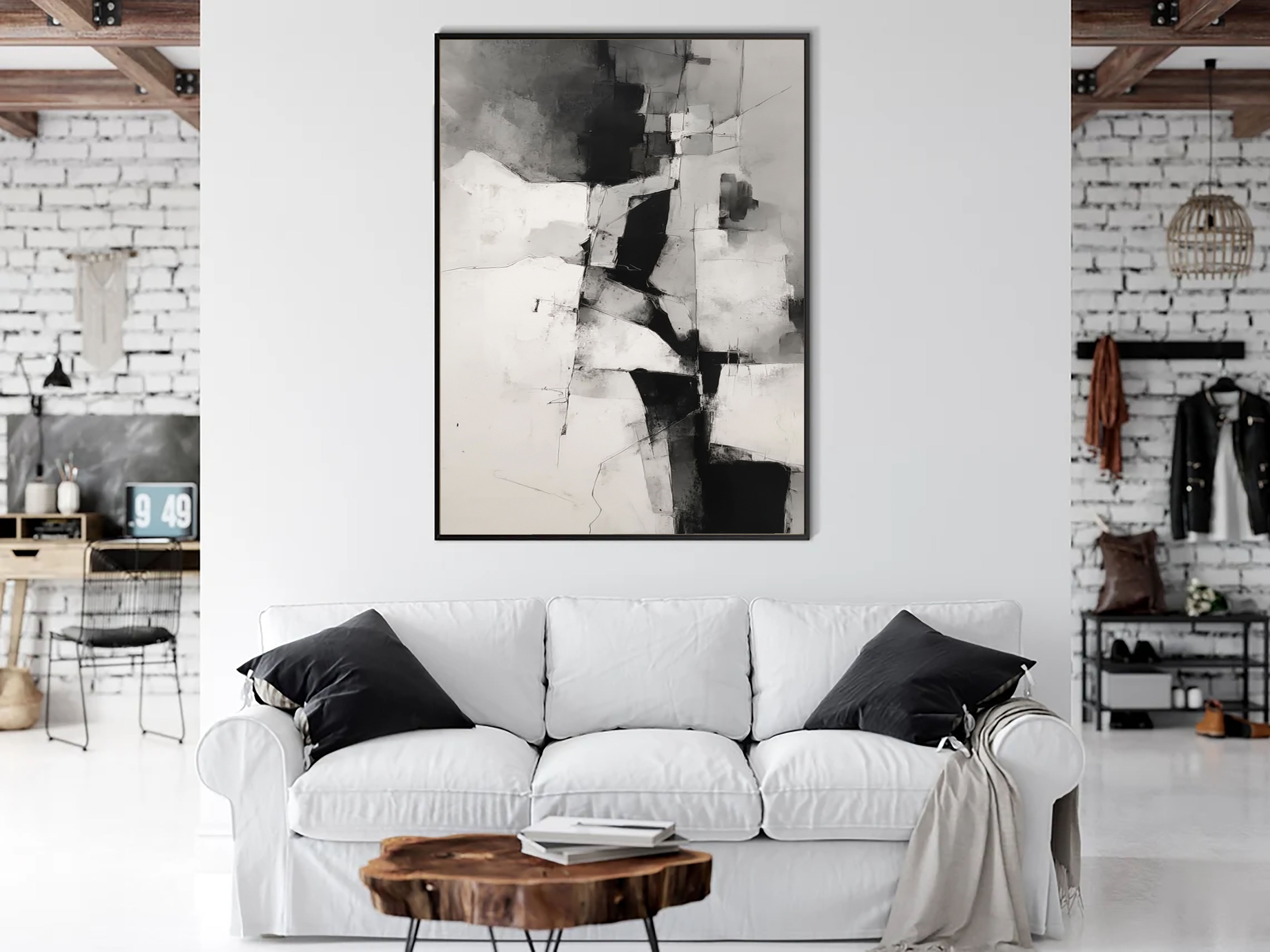 Dynamische Monochrom-Komposition | Urbane Abstraktion