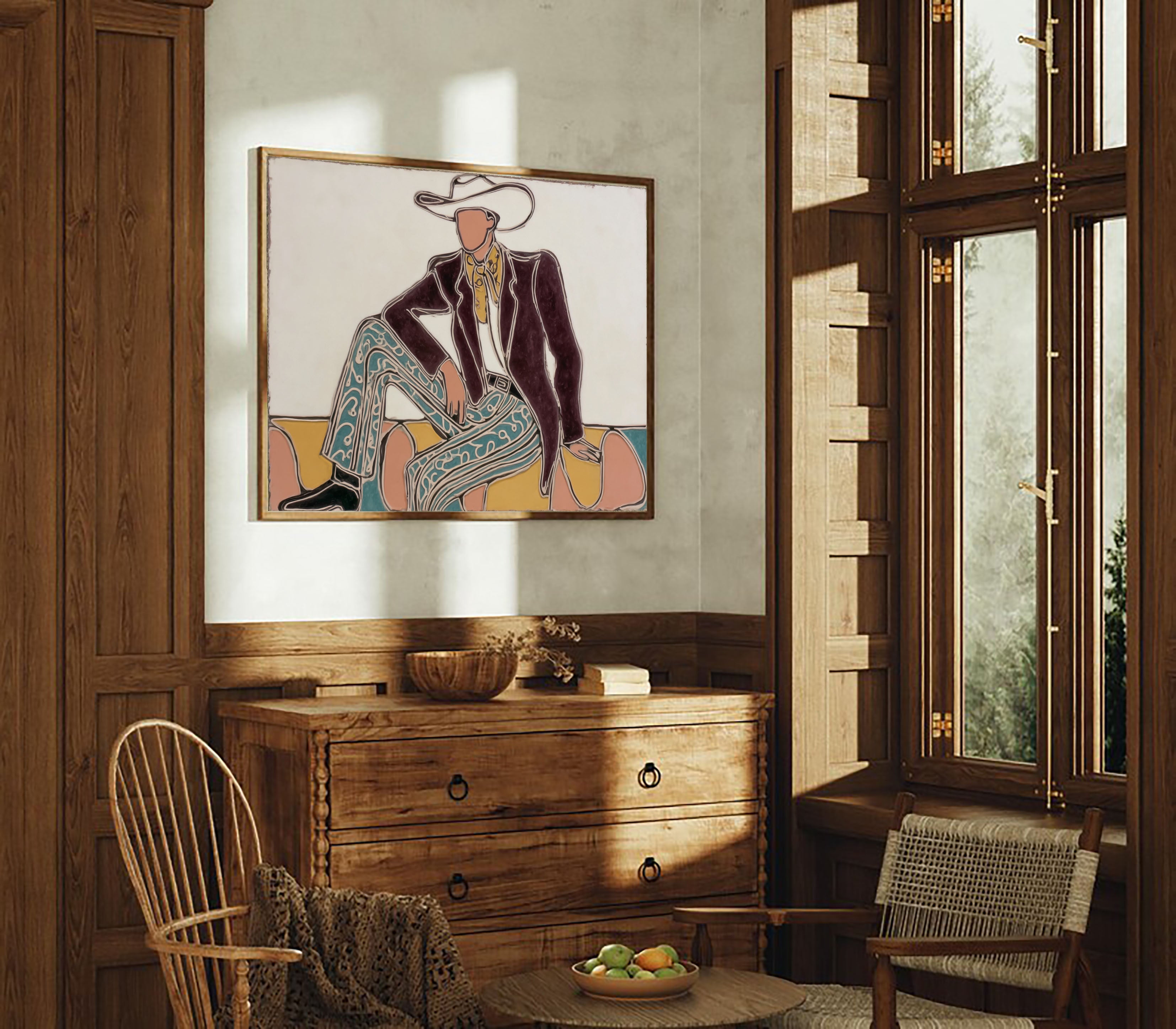 Textured Cowboy Flair | Patterned Hues