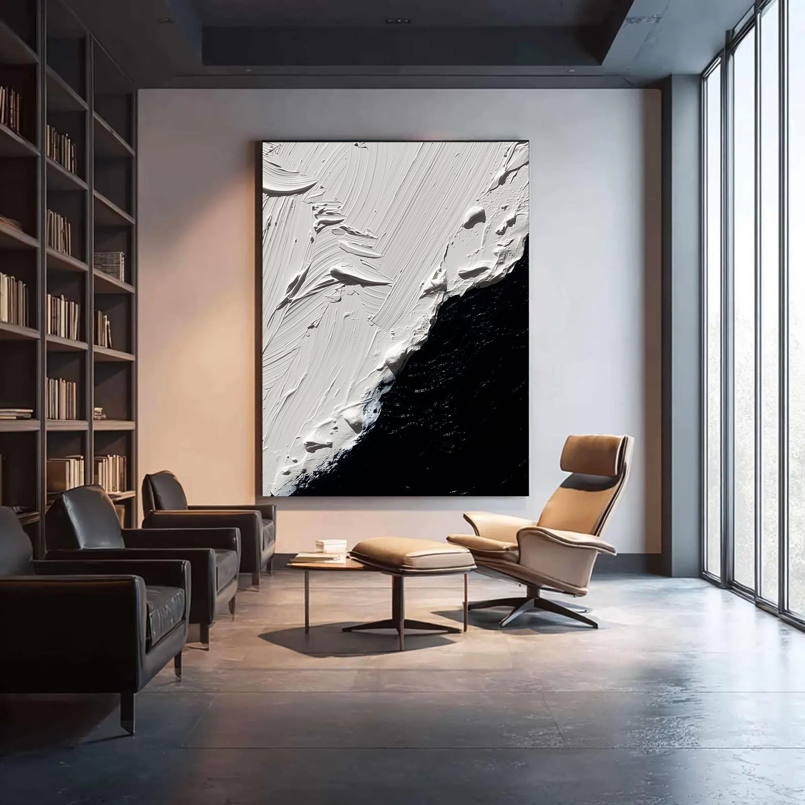Textured Monochrome Contrast | White Black