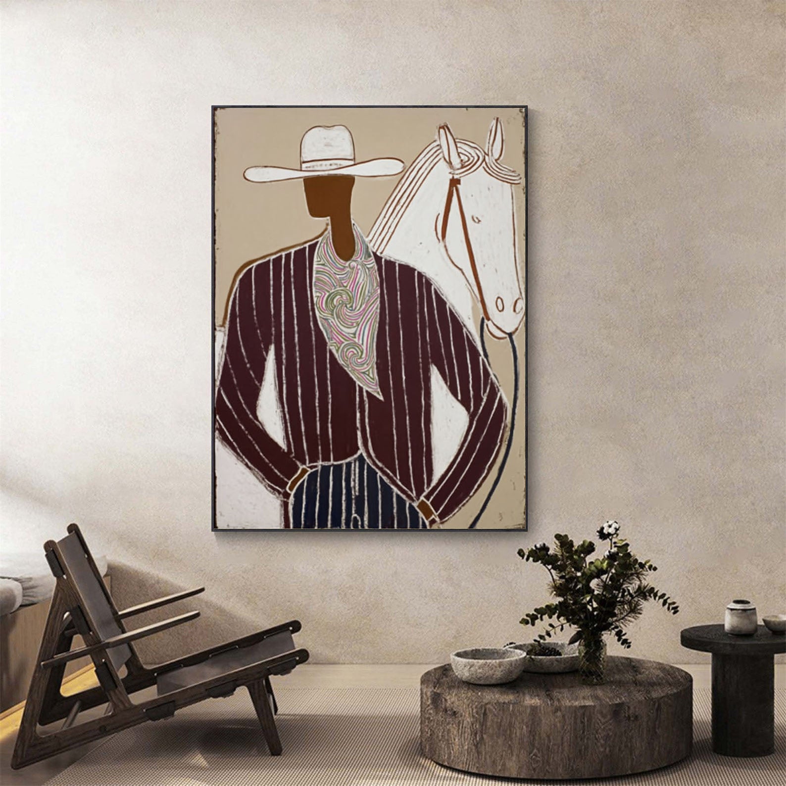 Textured Cowboy Grace | Swirl Scarf