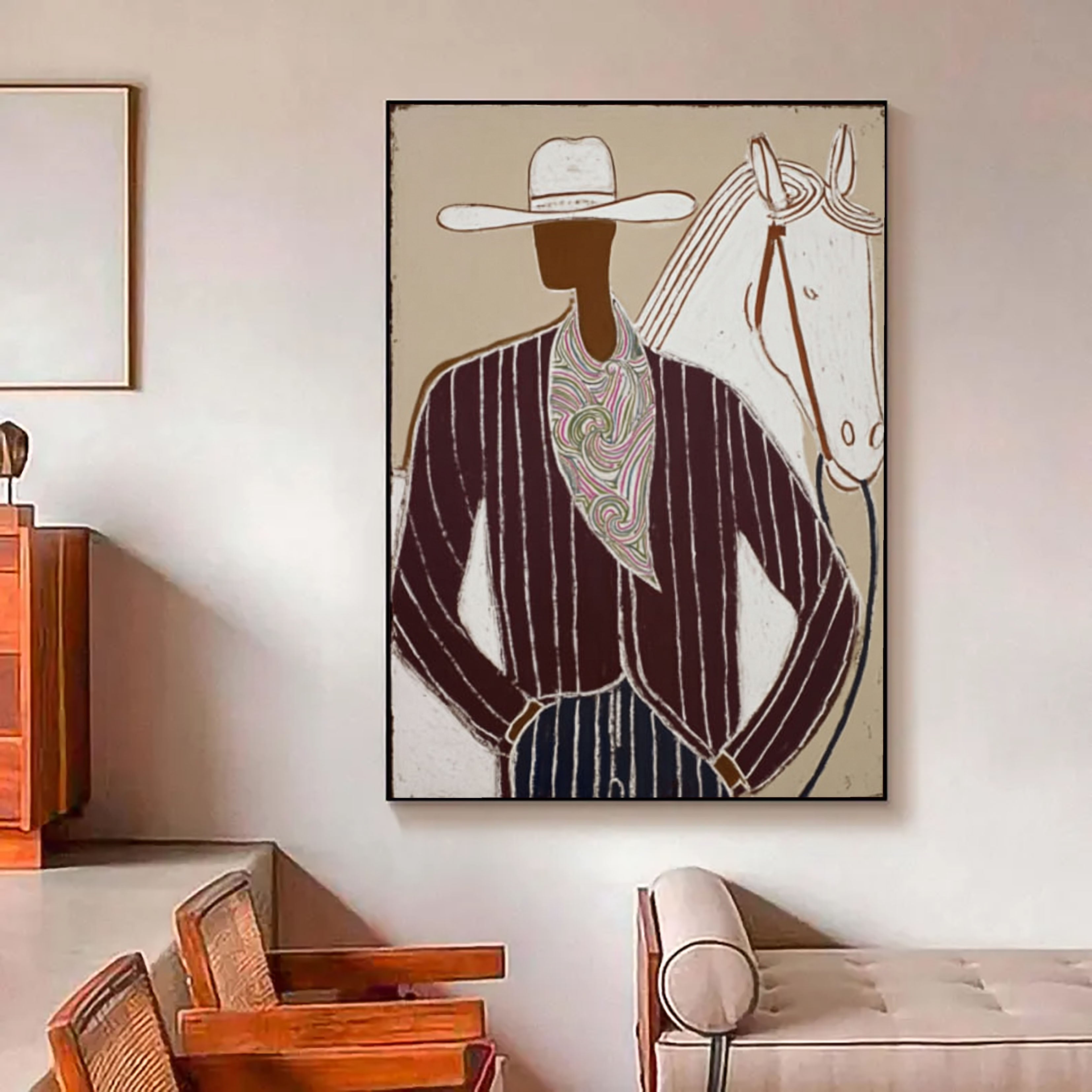 Textured Cowboy Grace | Swirl Scarf