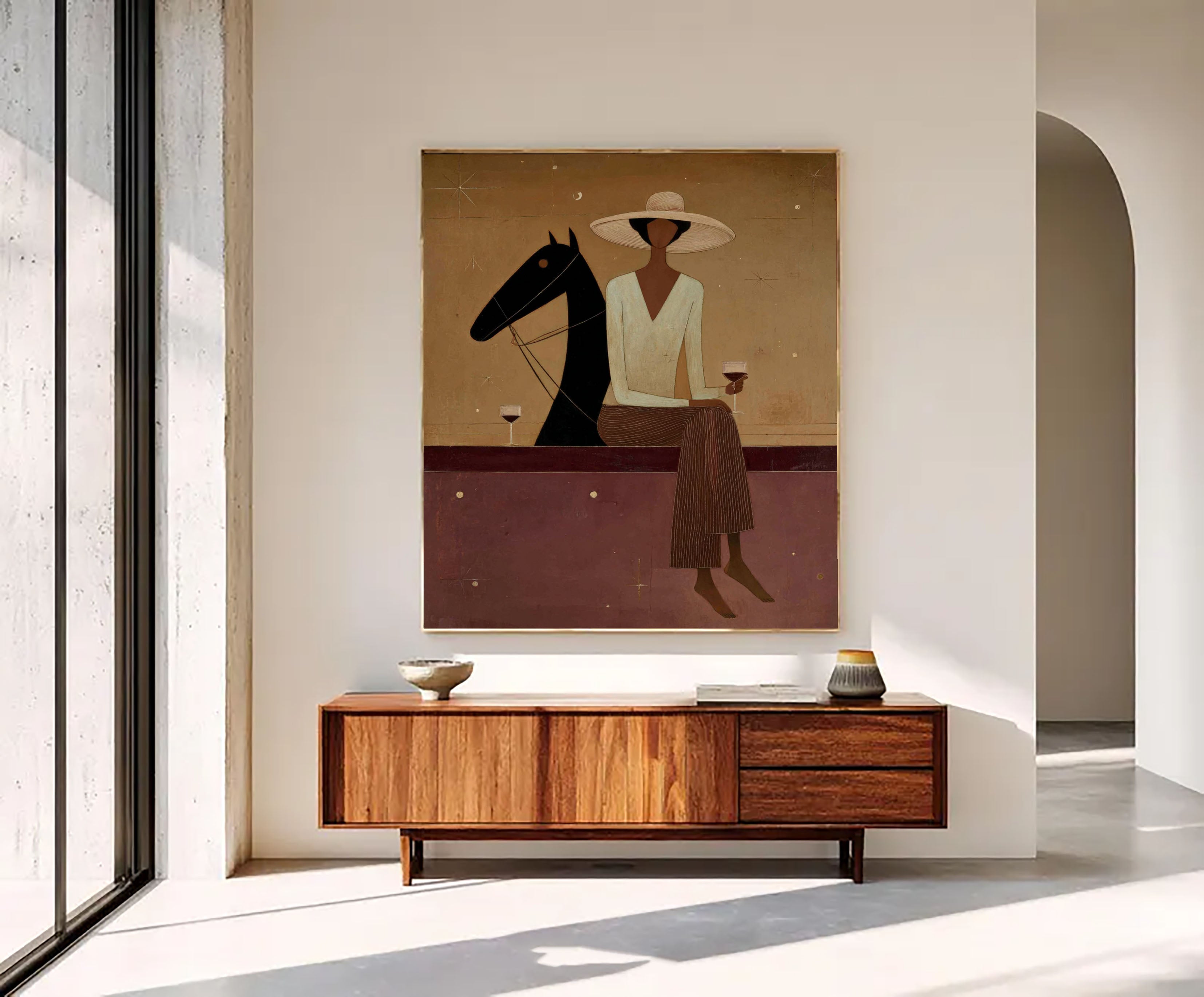 Textured Equestrian Leisure | Amber Hues